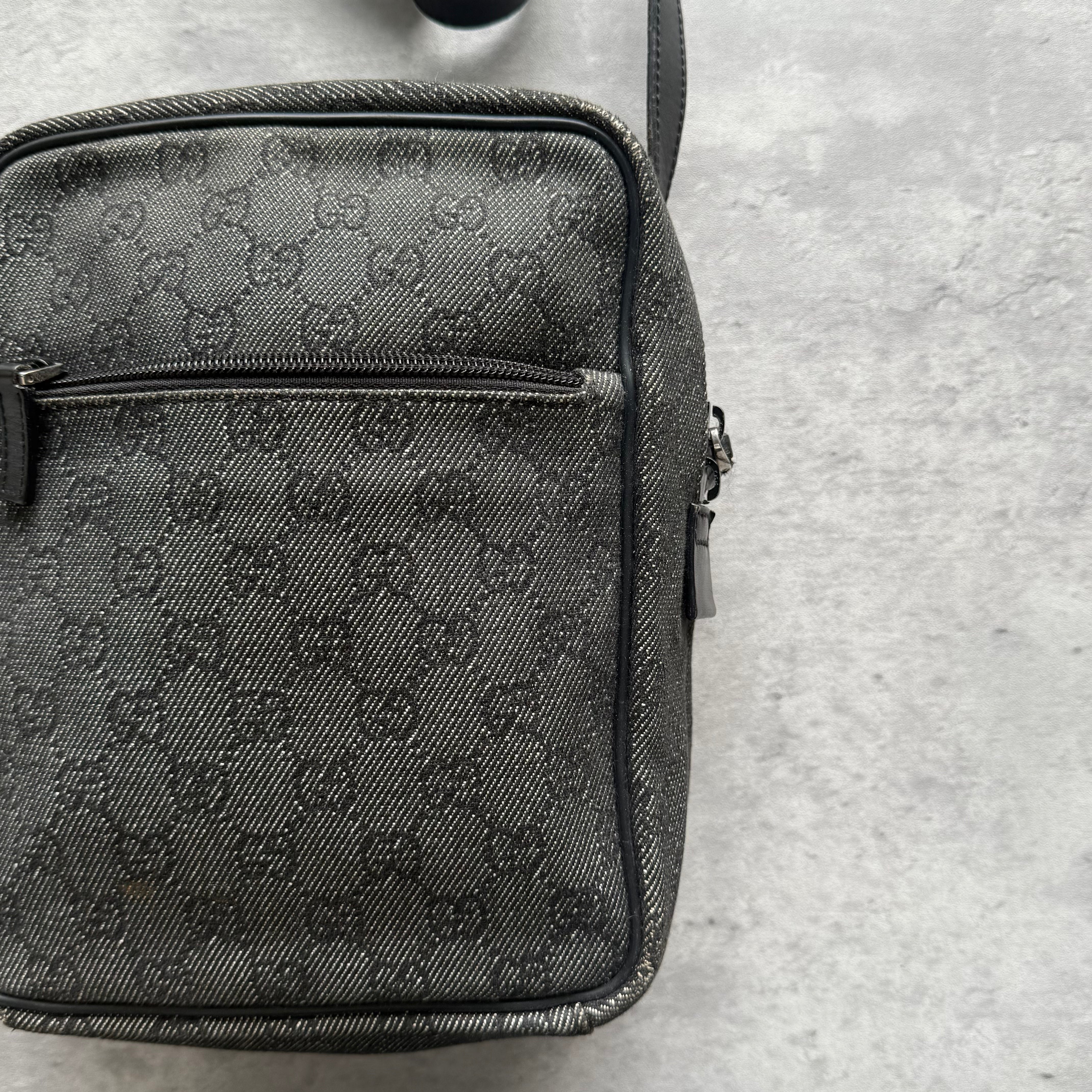Gucci GG Monogram Crossbody Bag Black