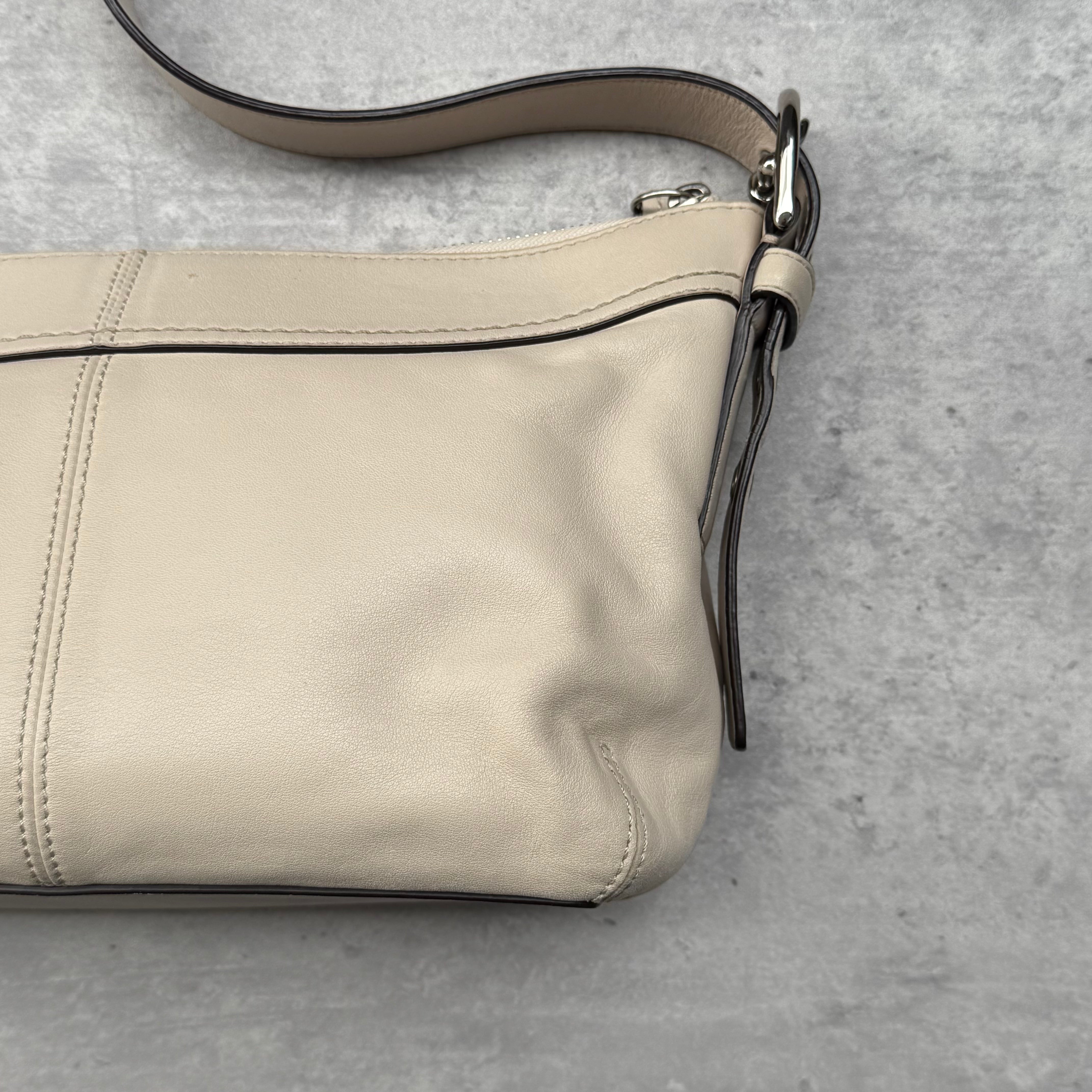 Coach 2Way Ashley Swingpack Crossbody Bag White