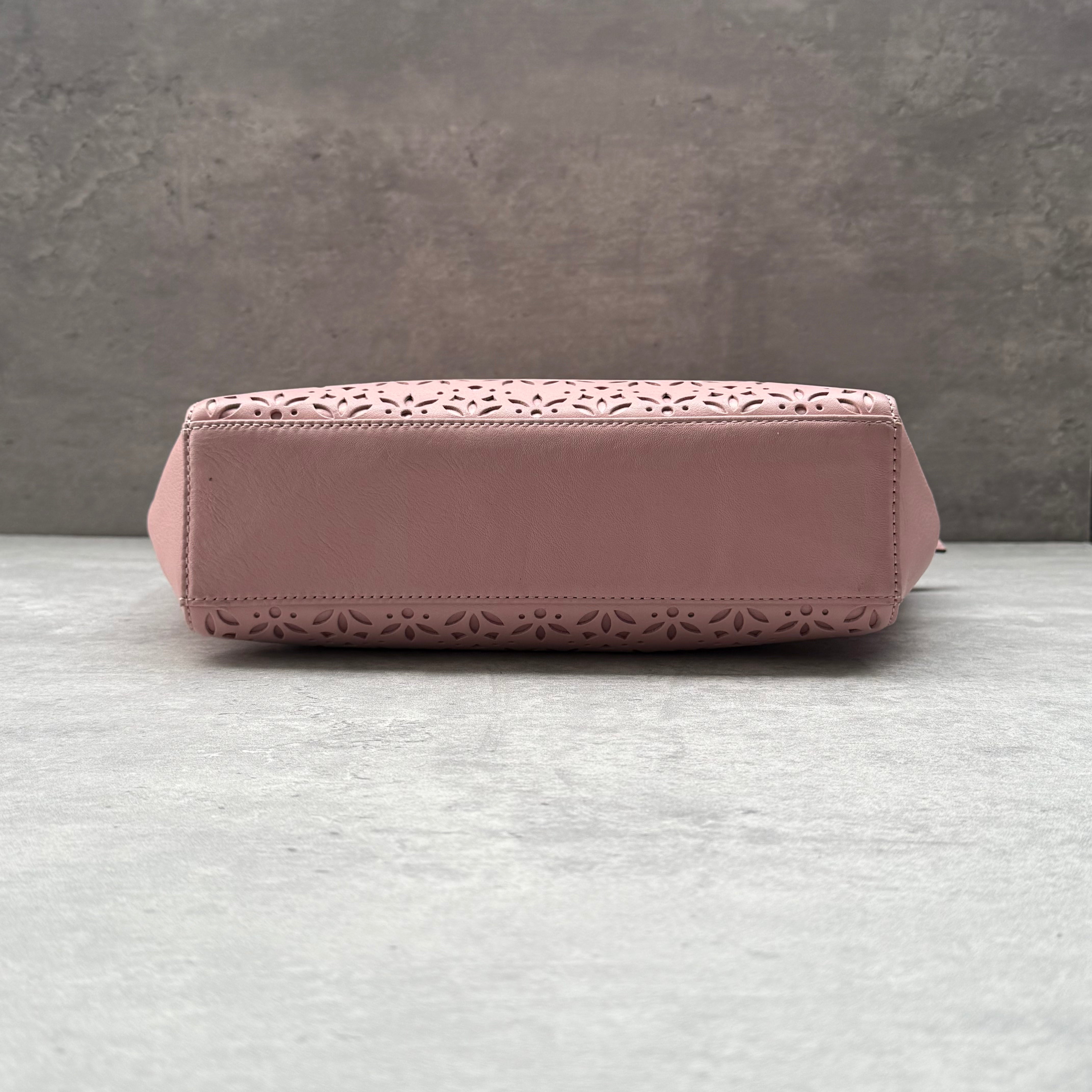 Coach 2Way Taylor Eyelet Bette Mini Tote Bag Pink