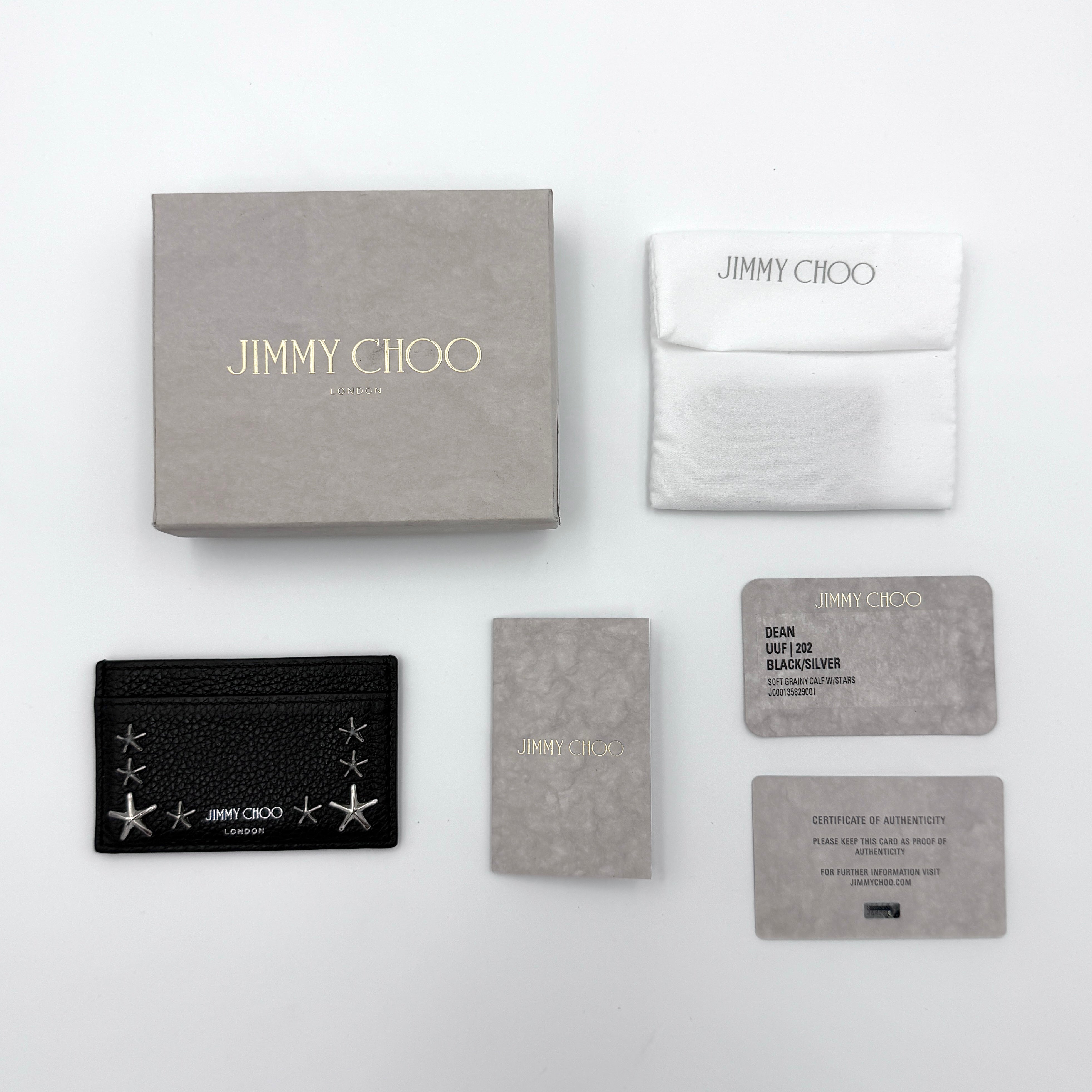 Jimmy Choo Star Studs Cardholder Black