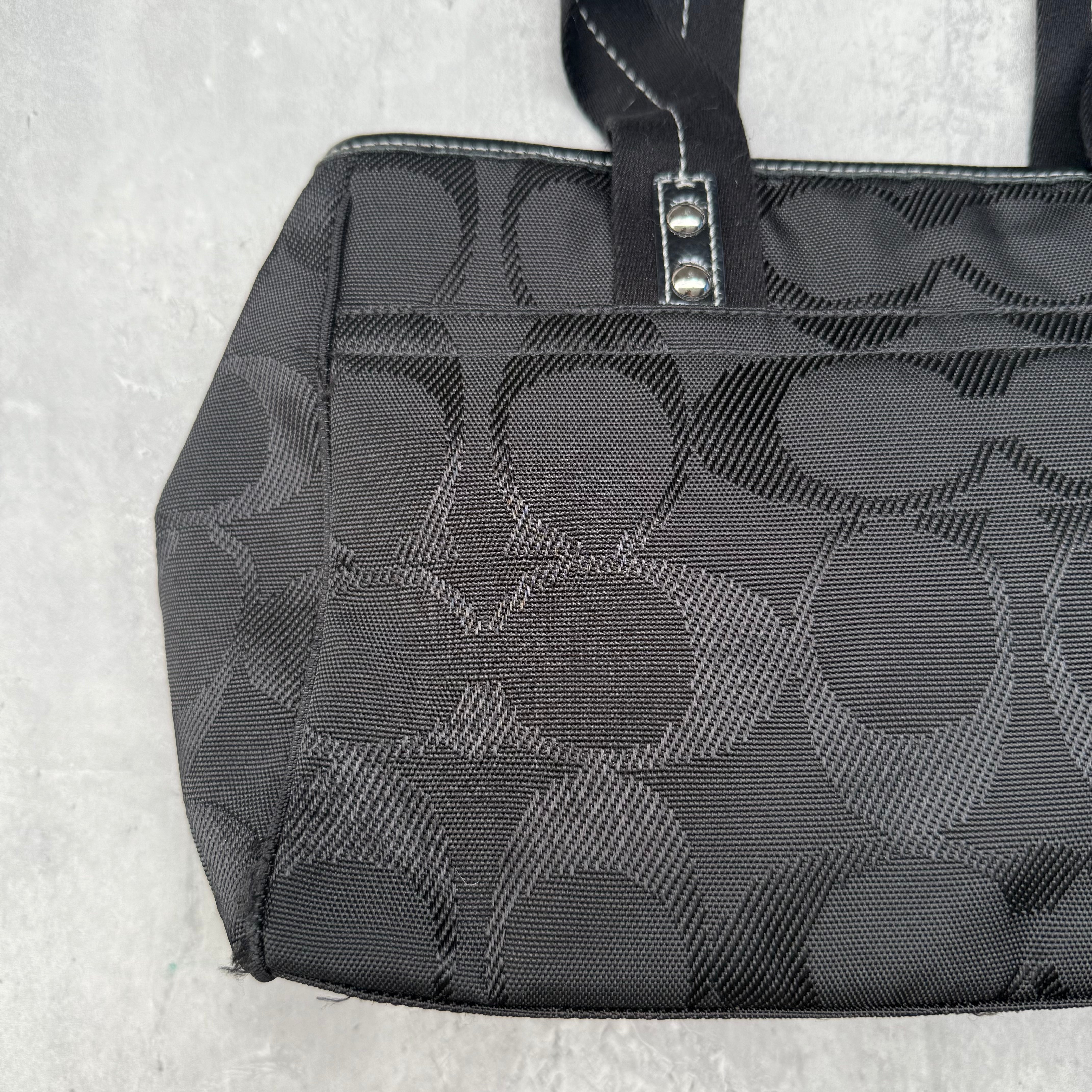 Coach Signature Kyra Daisy Canvas Tote Bag Black