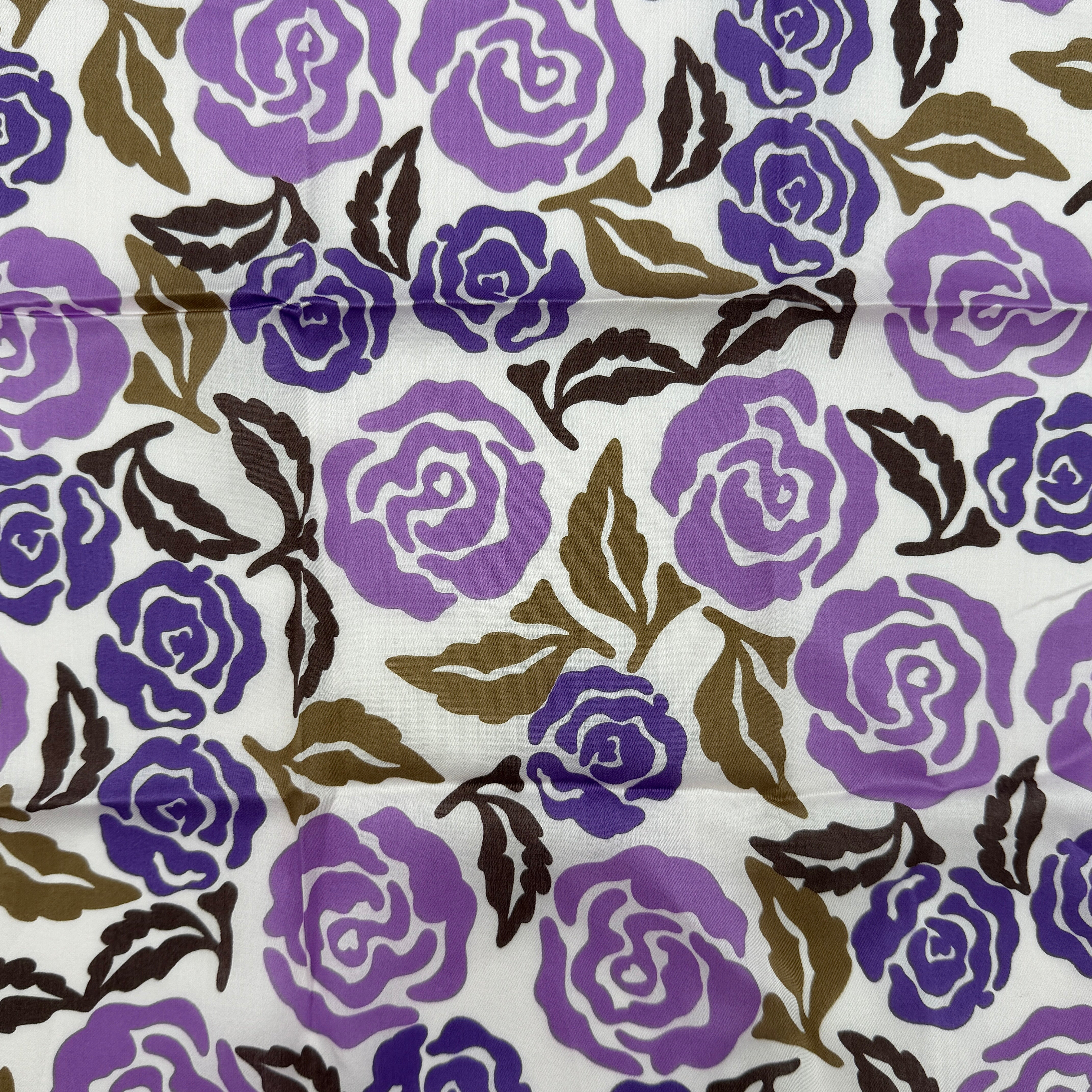 Saint Laurent Rose Scarf Purple