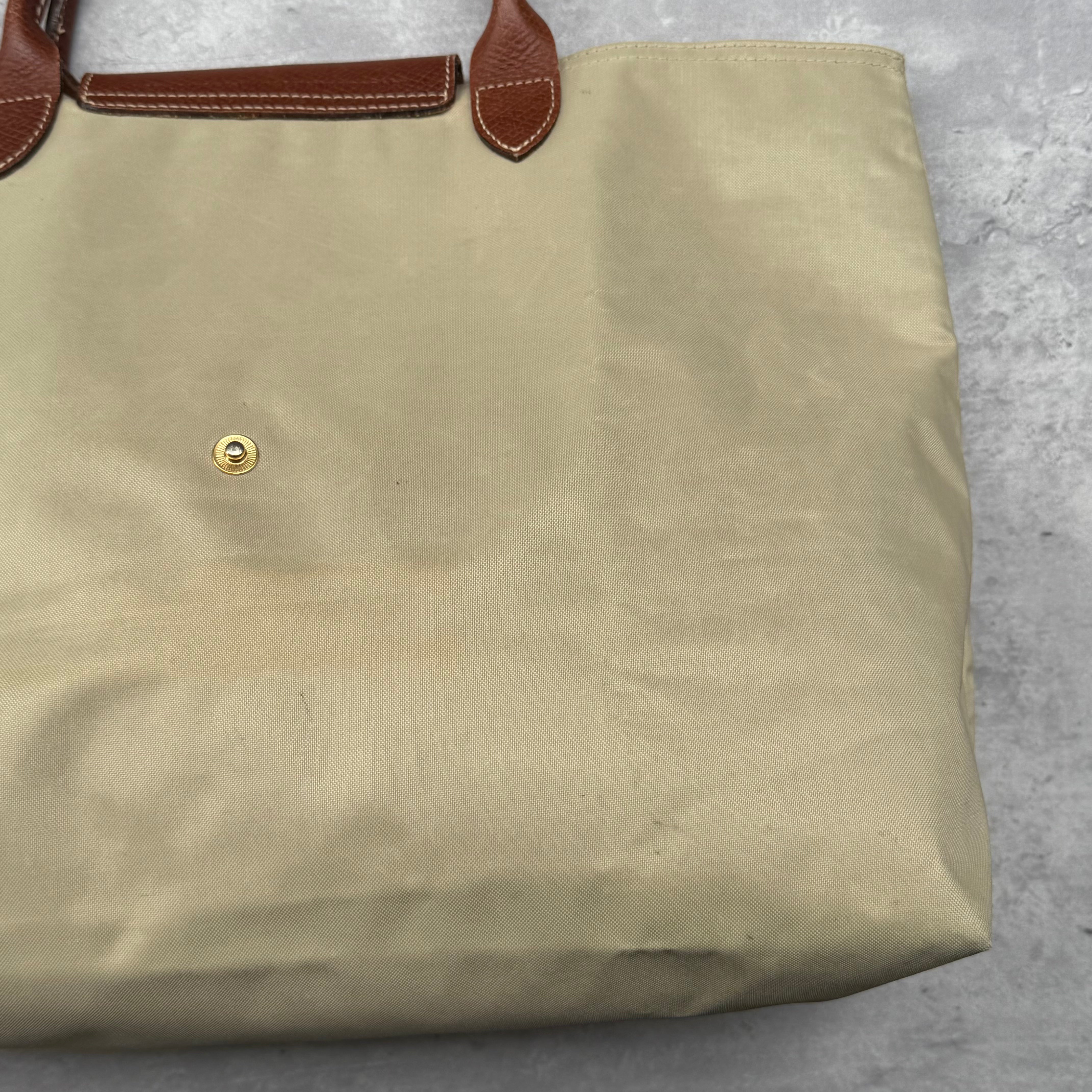 Longchamp Le Pliage Tote Bag Beige/Brown