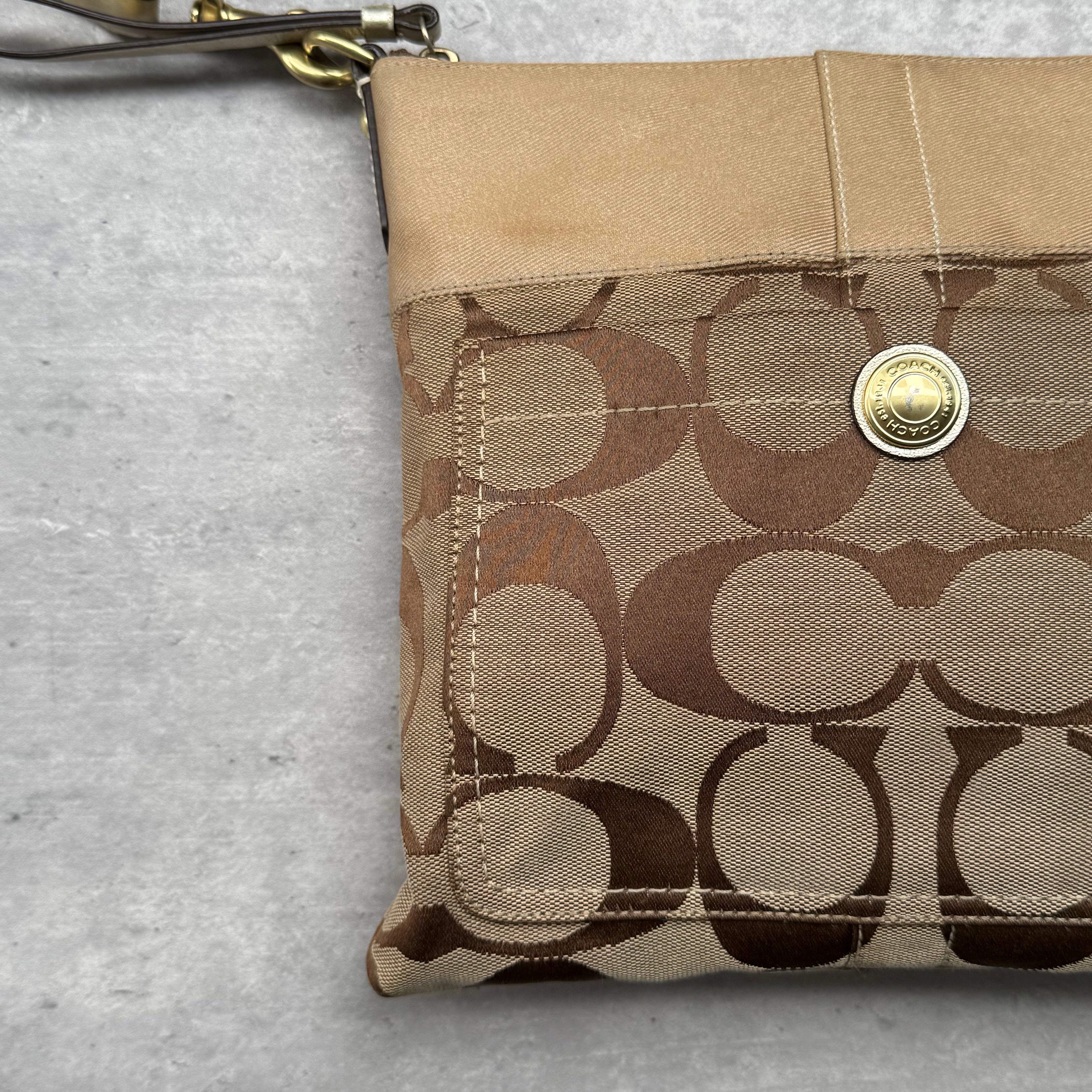 Coach Signature Canvas Crossbody Bag Beige