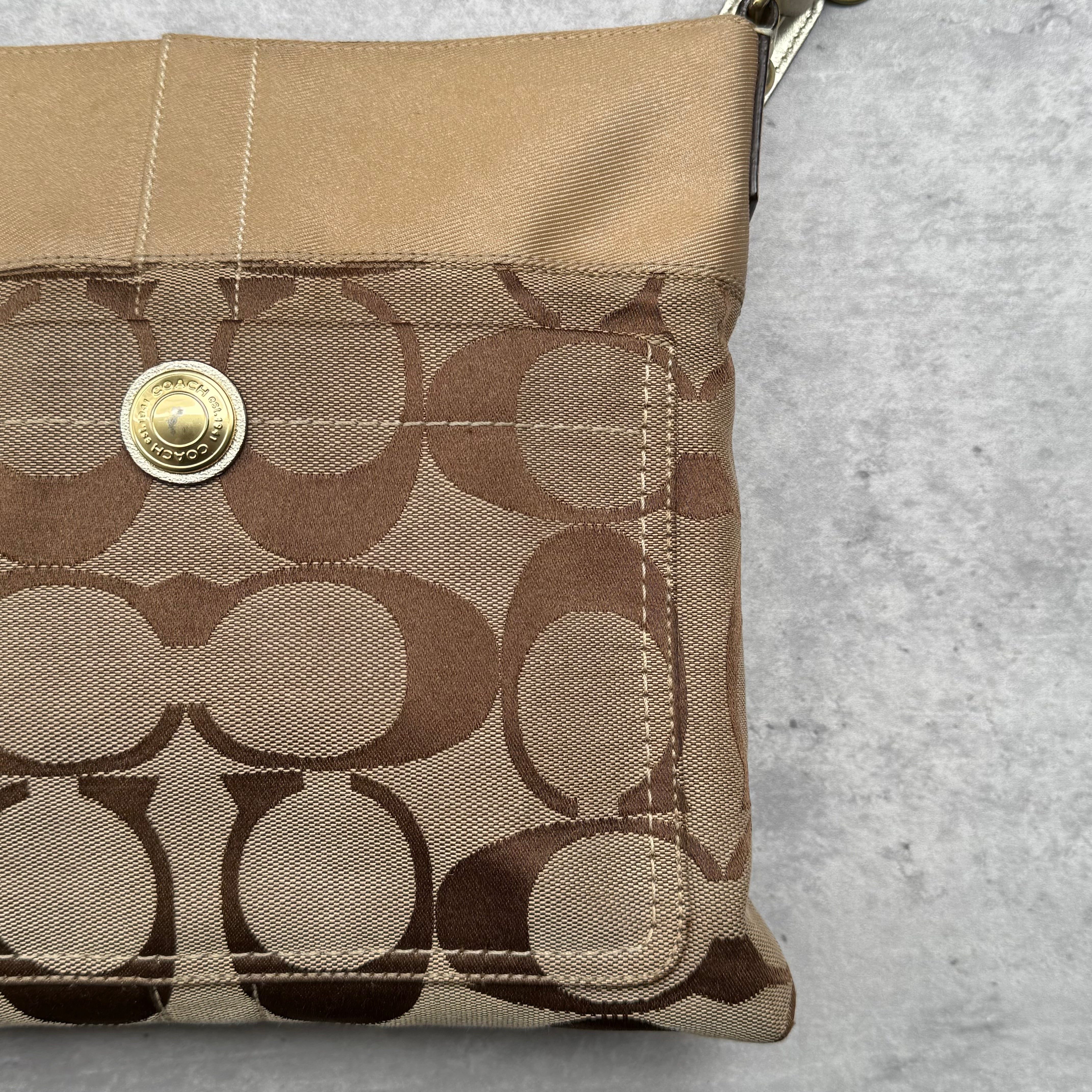 Coach Signature Canvas Crossbody Bag Beige