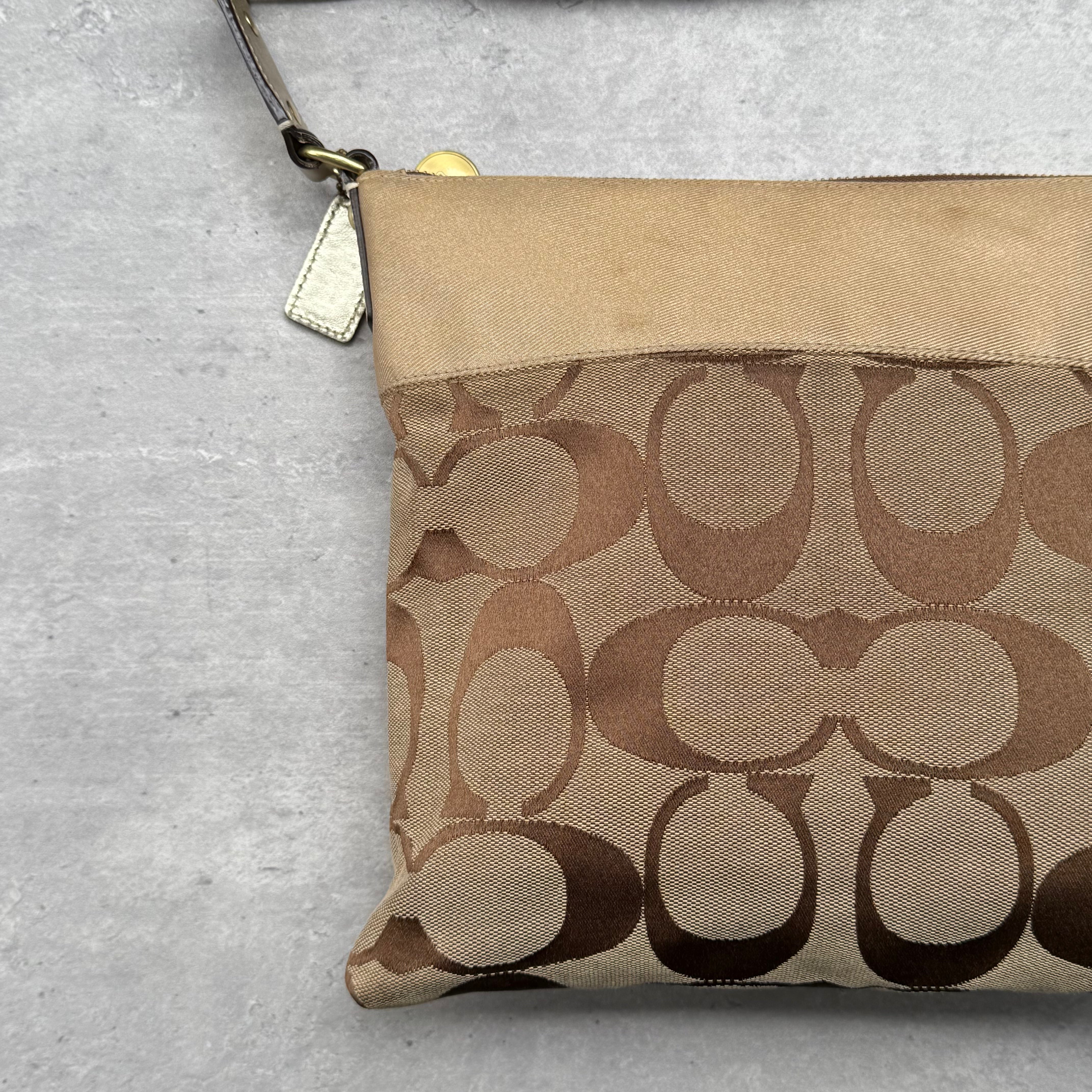 Coach Signature Canvas Crossbody Bag Beige