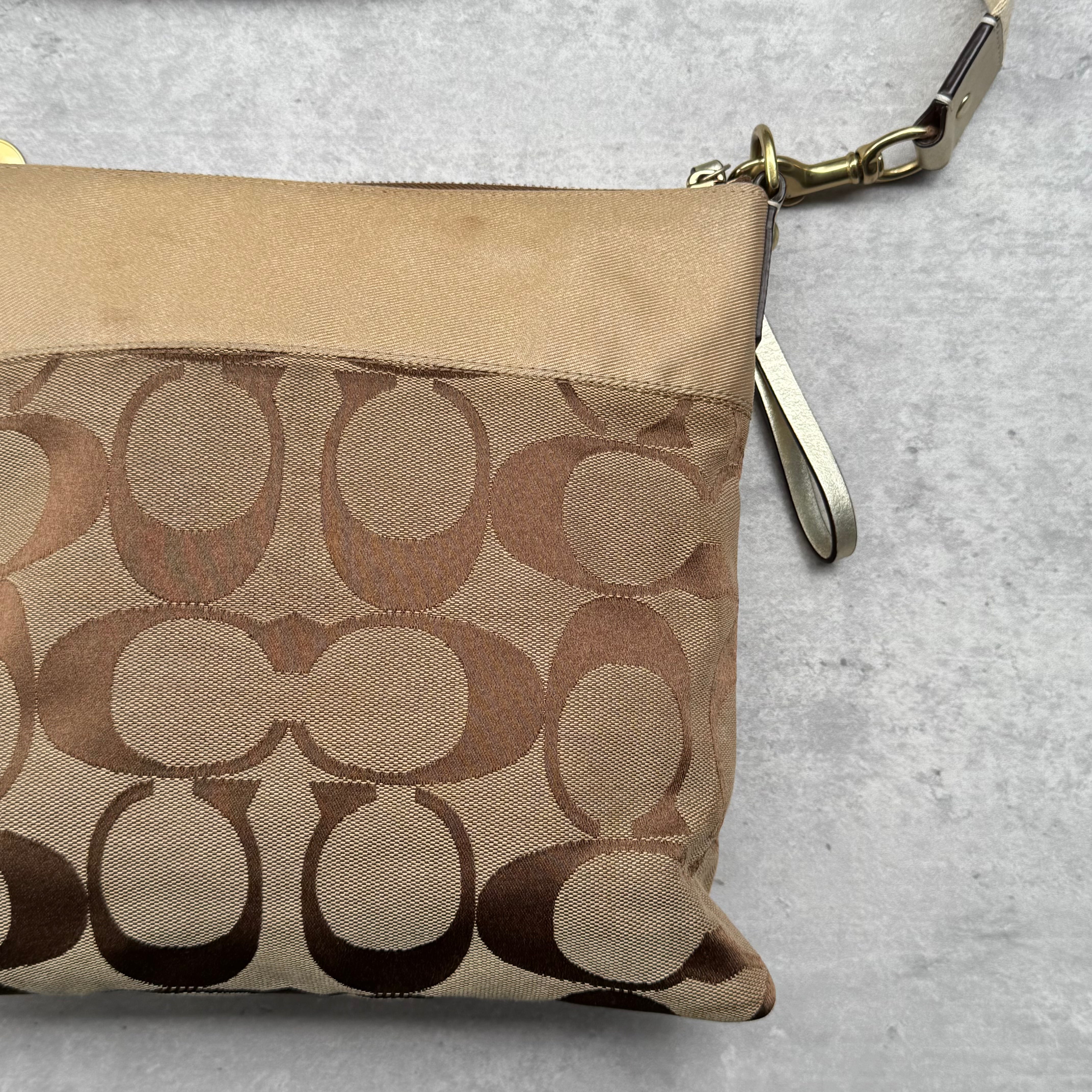 Coach Signature Canvas Crossbody Bag Beige