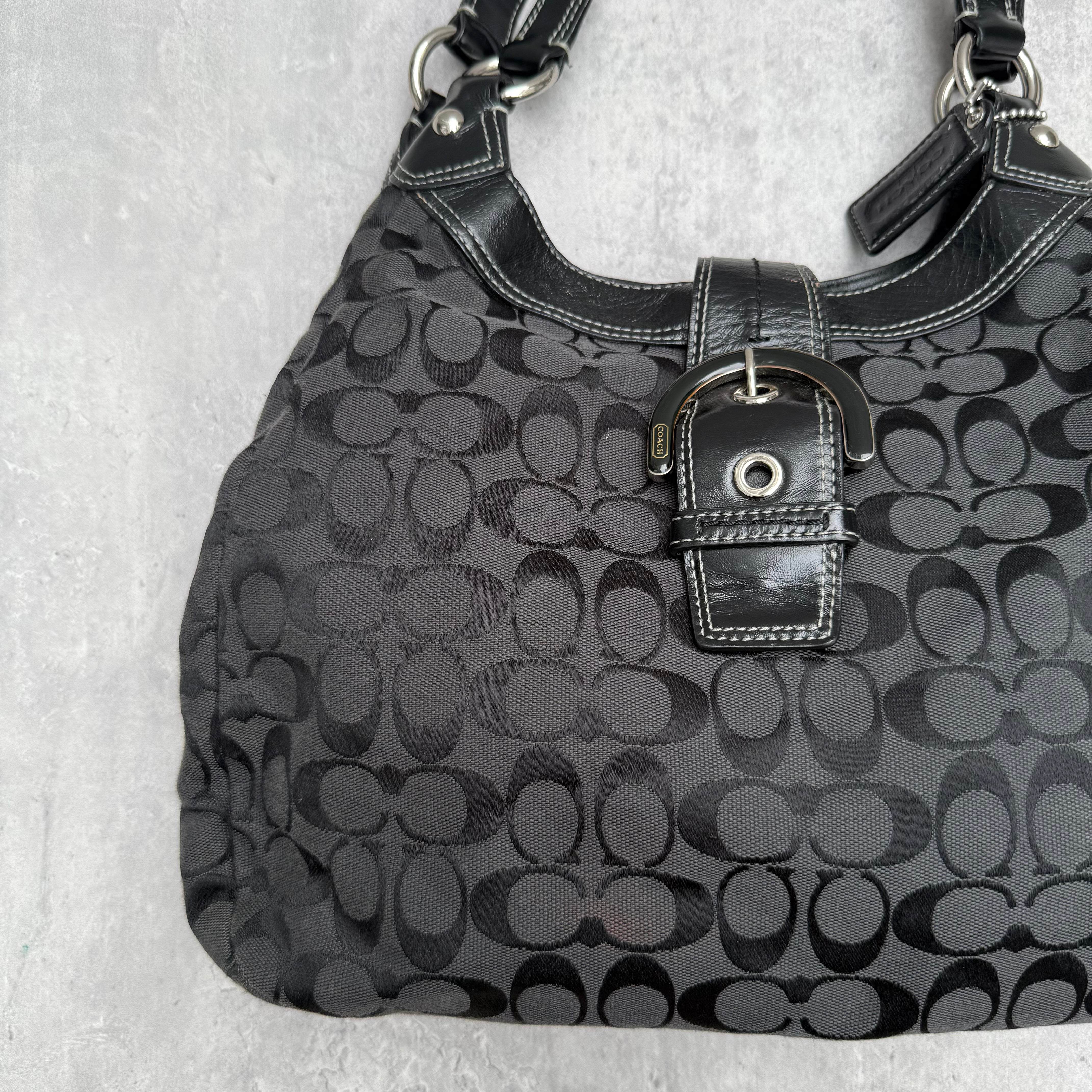 Coach Y2K Soho Hobo Buckle ShoulderBag Black