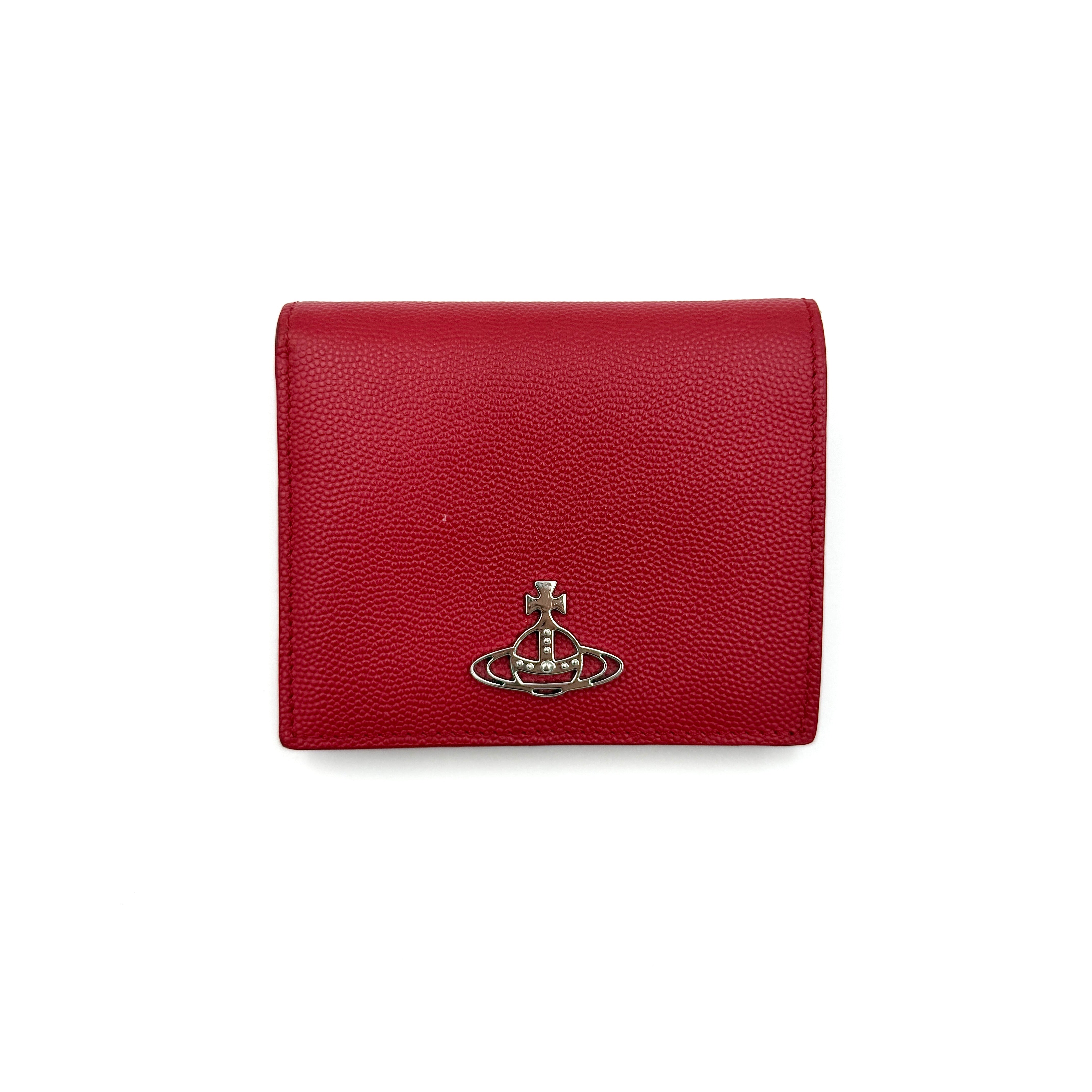 Vivienne Westwood Silver Orb Wallet Red