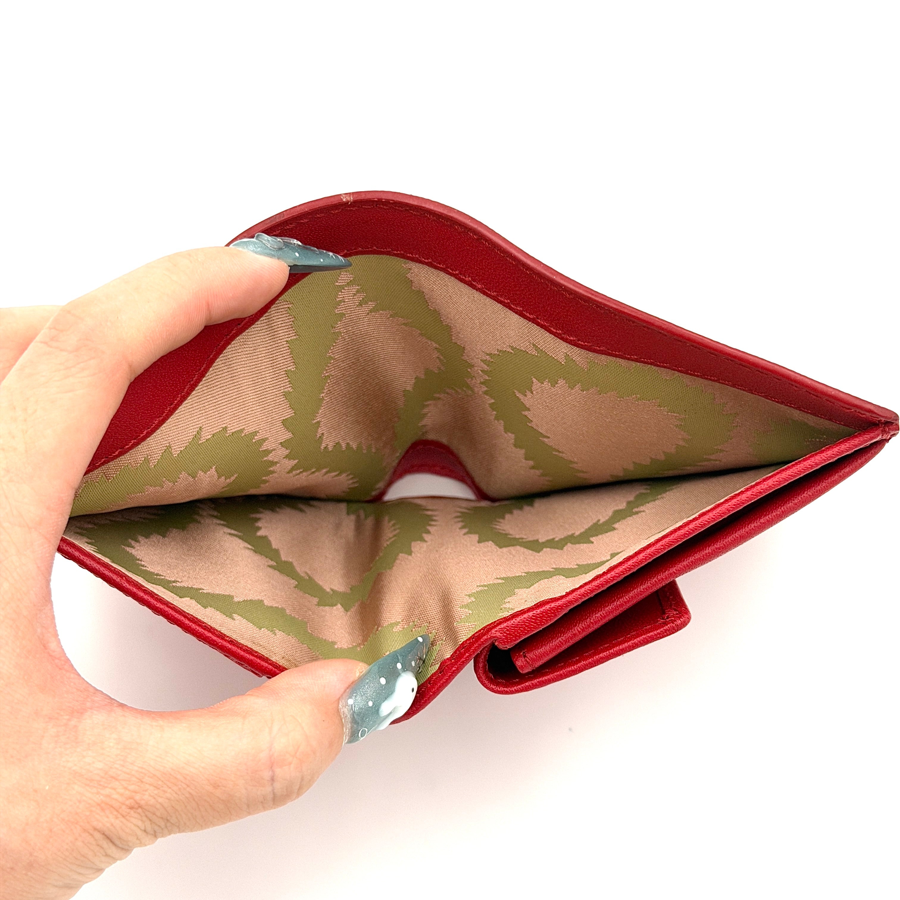 Vivienne Westwood Silver Orb Wallet Red