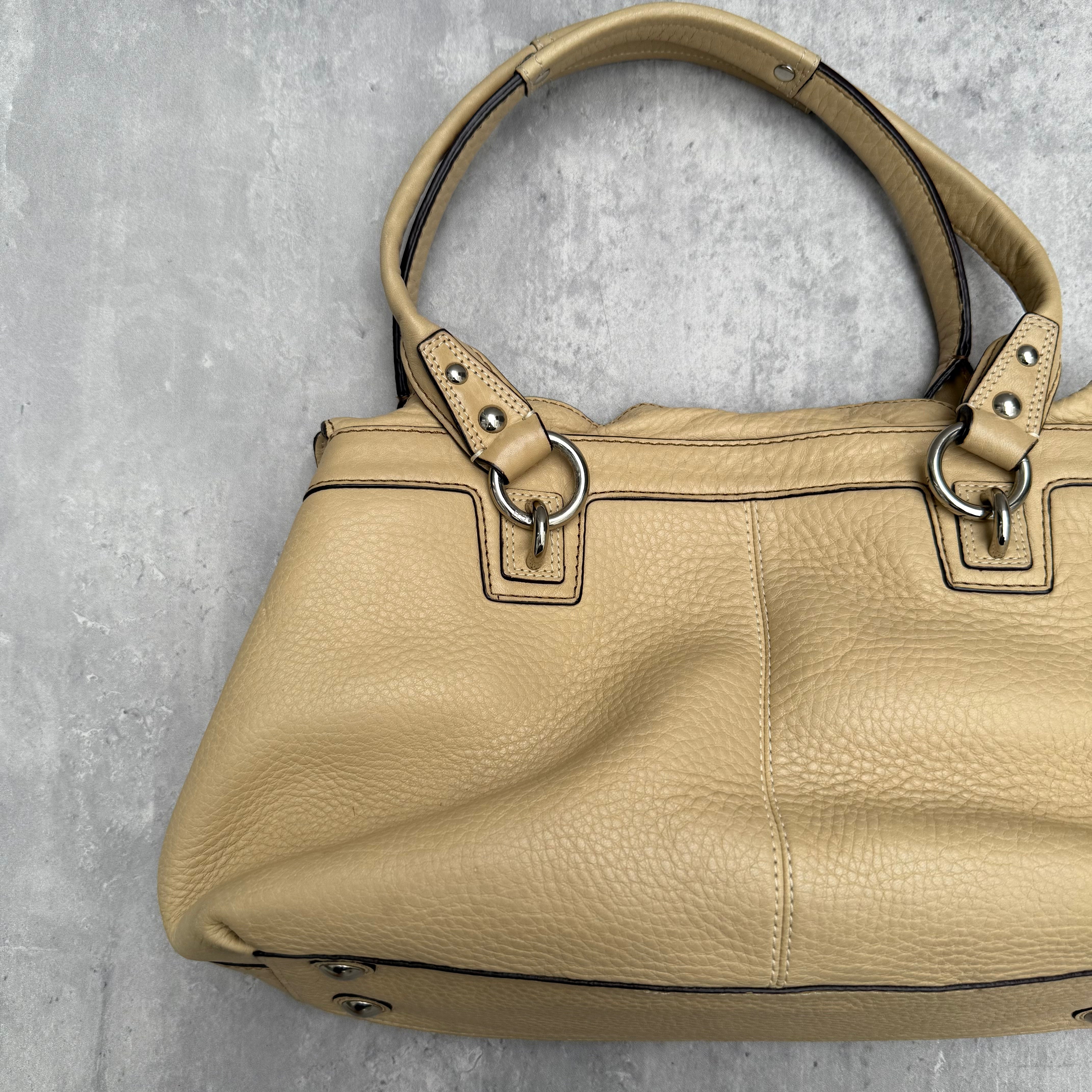 Coach Penelope Pebble Leather HandBag Cream