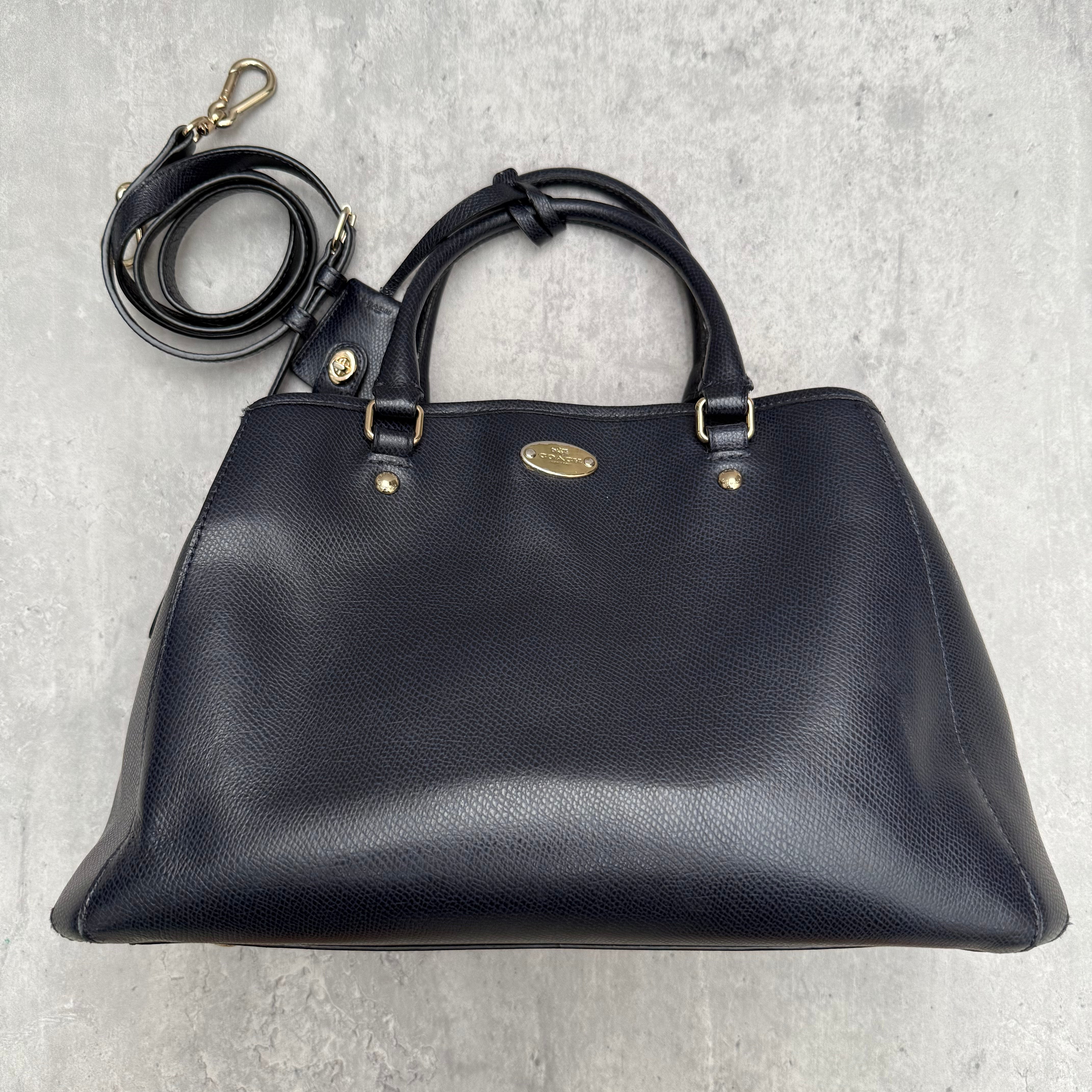 Coach Margot Carryall HandBag Navy Blue