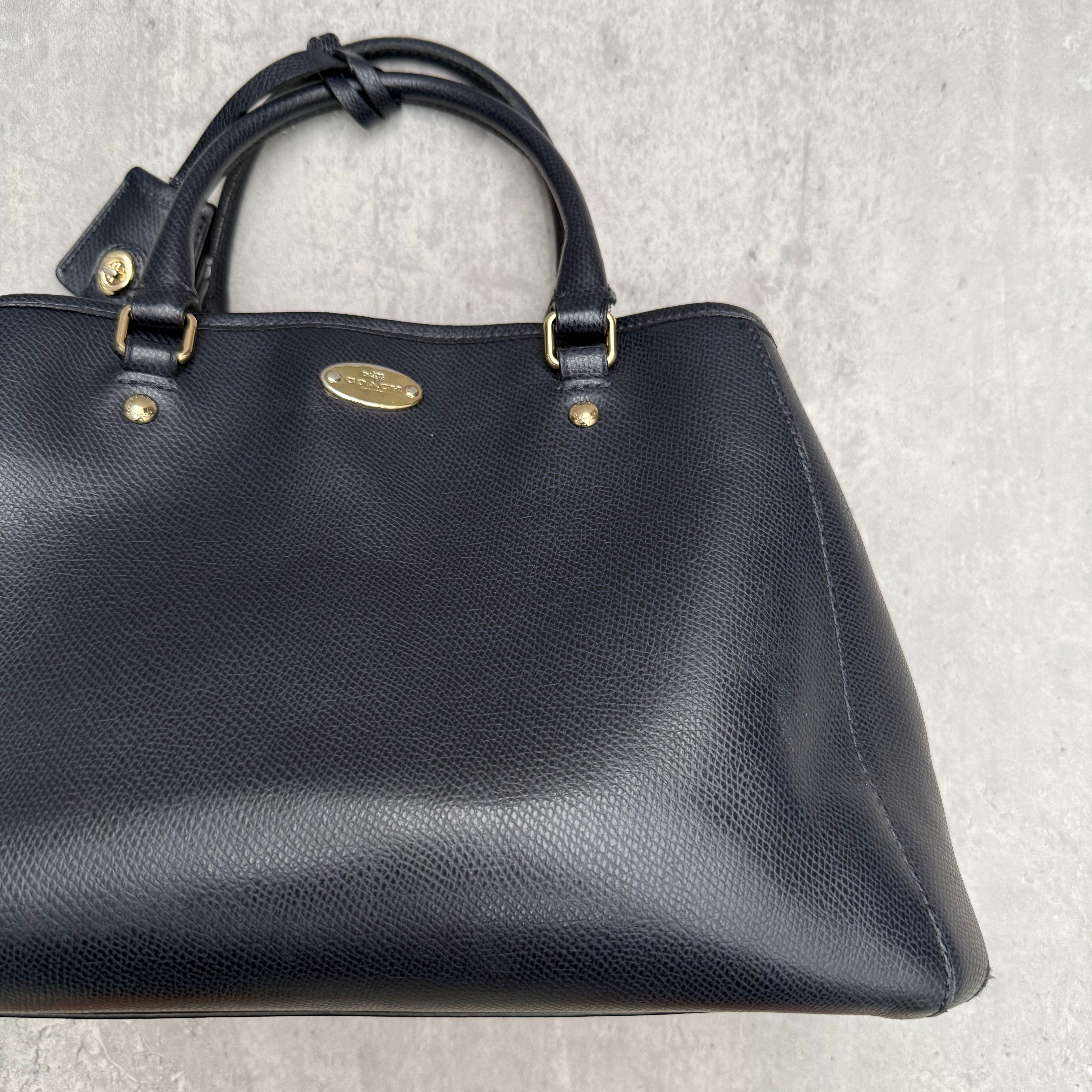 Coach Margot Carryall HandBag Navy Blue