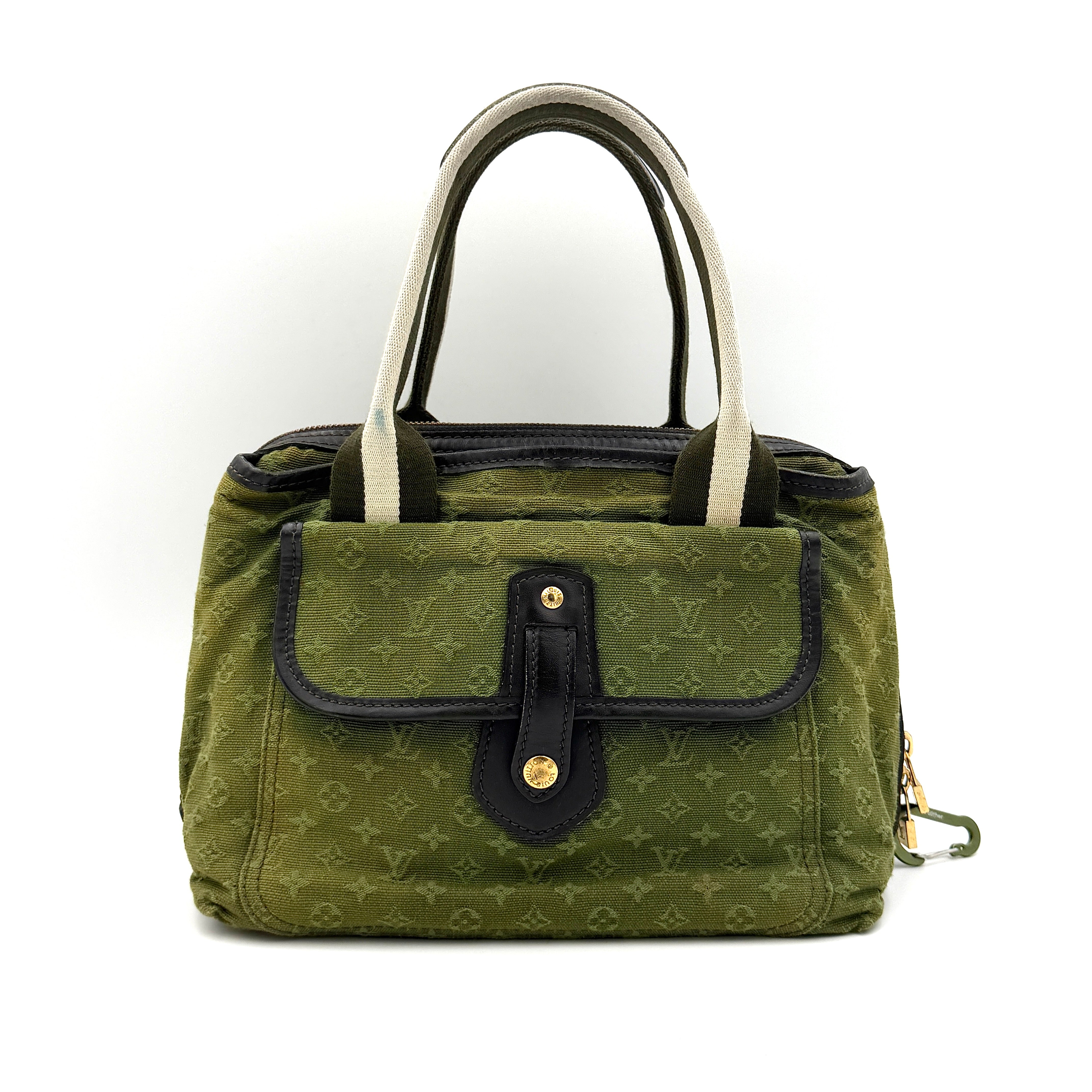 Louis Vuitton Monogram Mini Lin Marie Kate Handbag Green