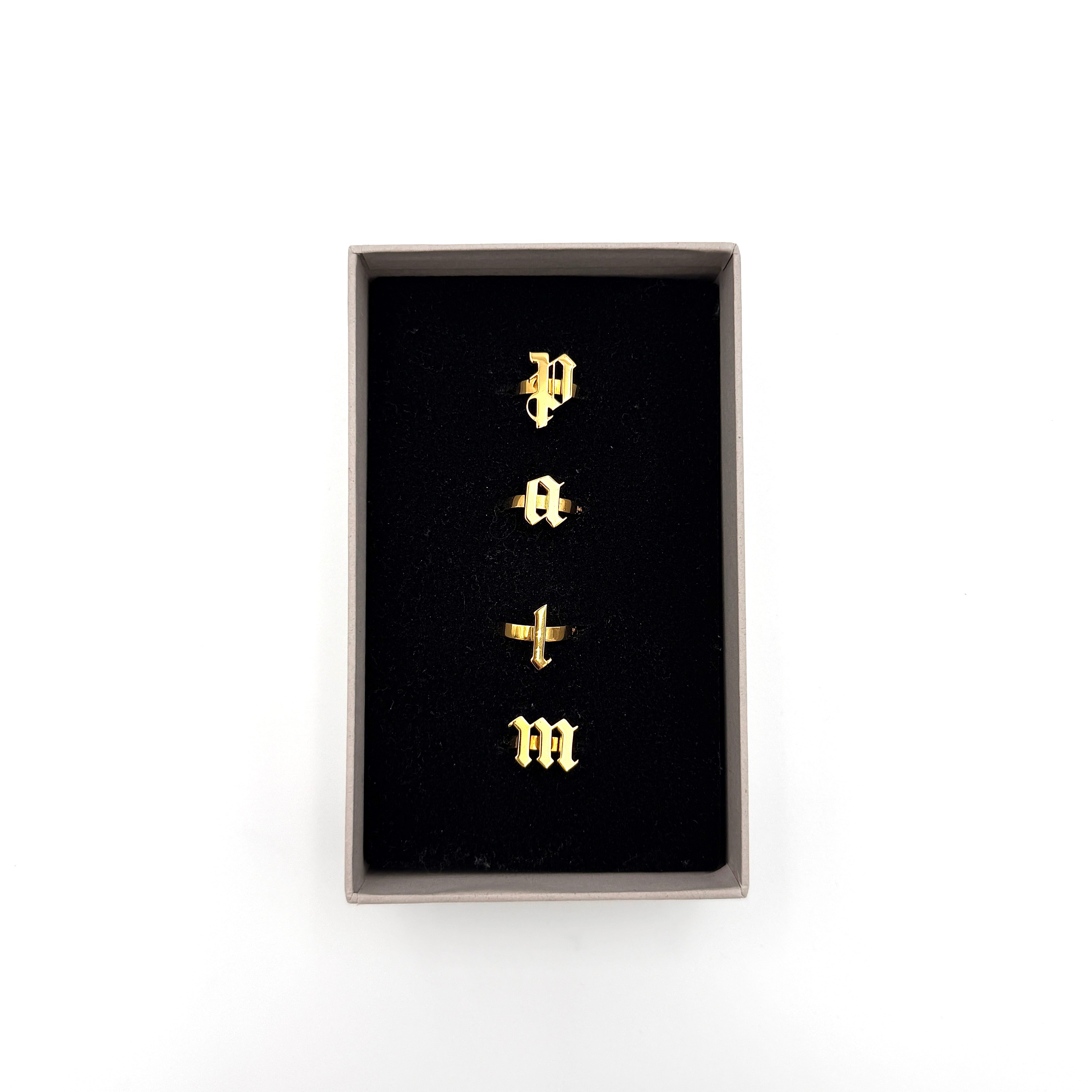 Palm Angels Rings Set Gold