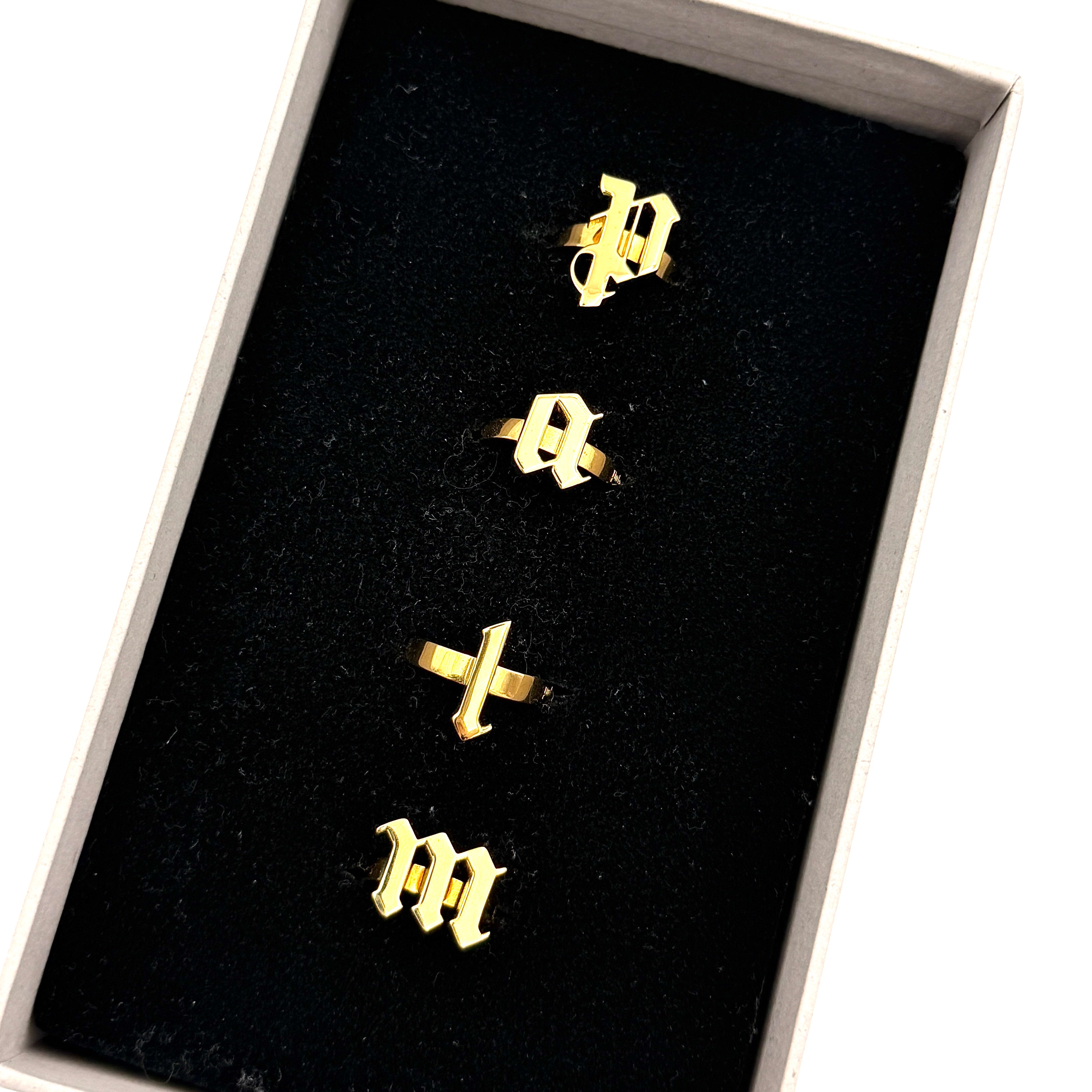 Palm Angels Rings Set Gold
