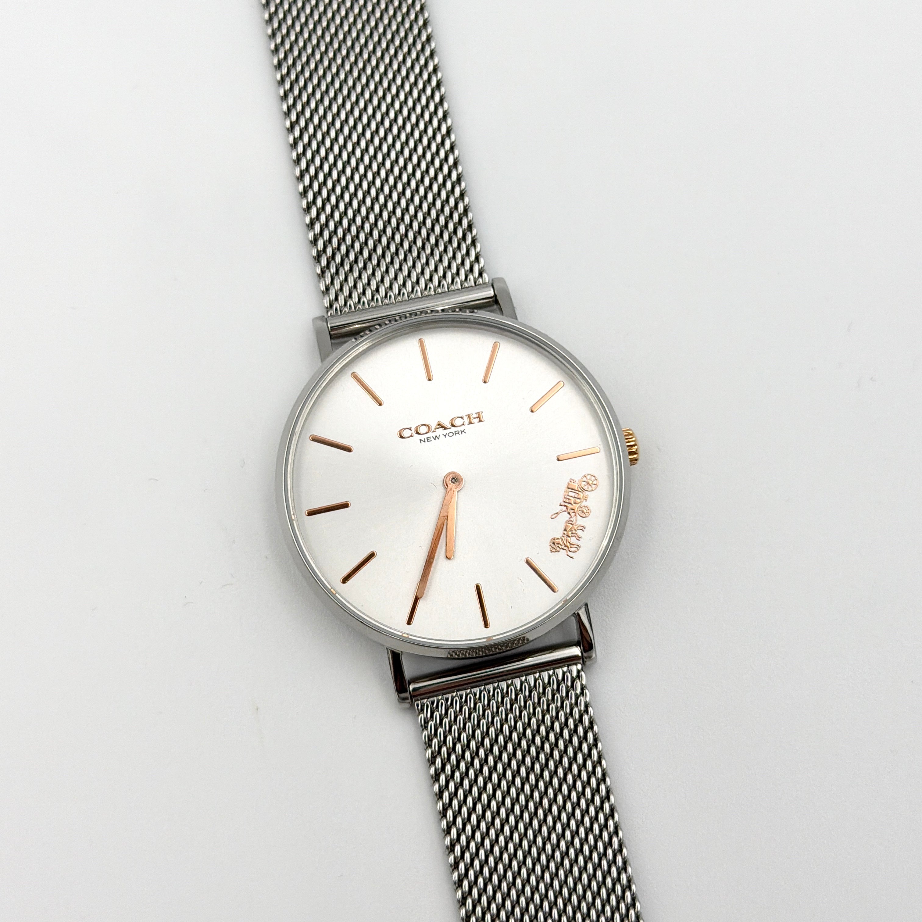 Coach Perry Silver Dial Stainless Steel Watch