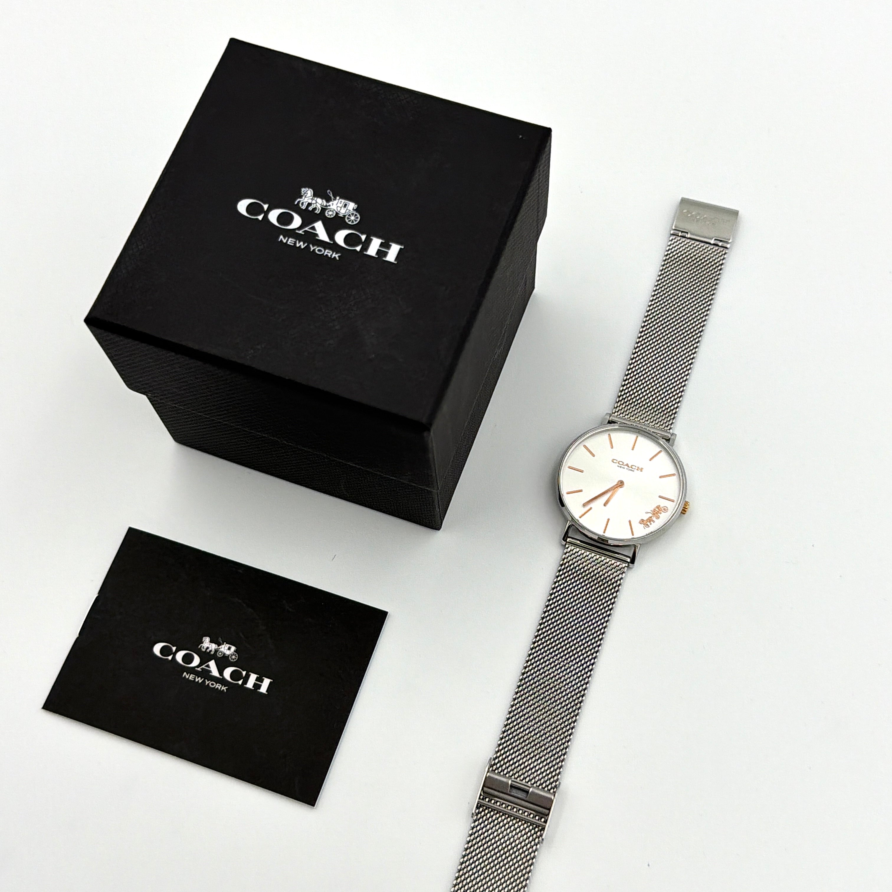 Coach Perry Silver Dial Stainless Steel Watch