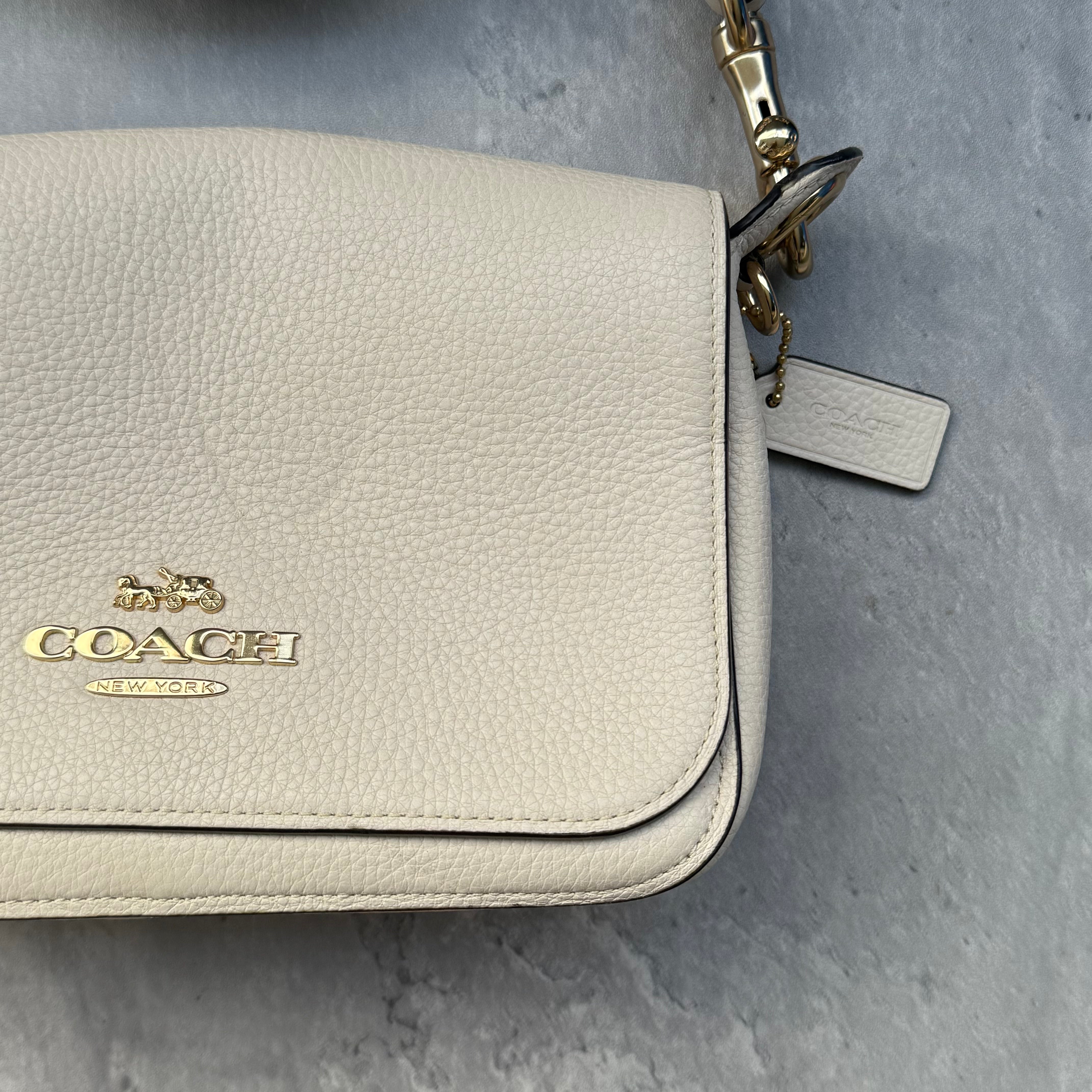Coach Small Jes Messenger Crossbody Bag White