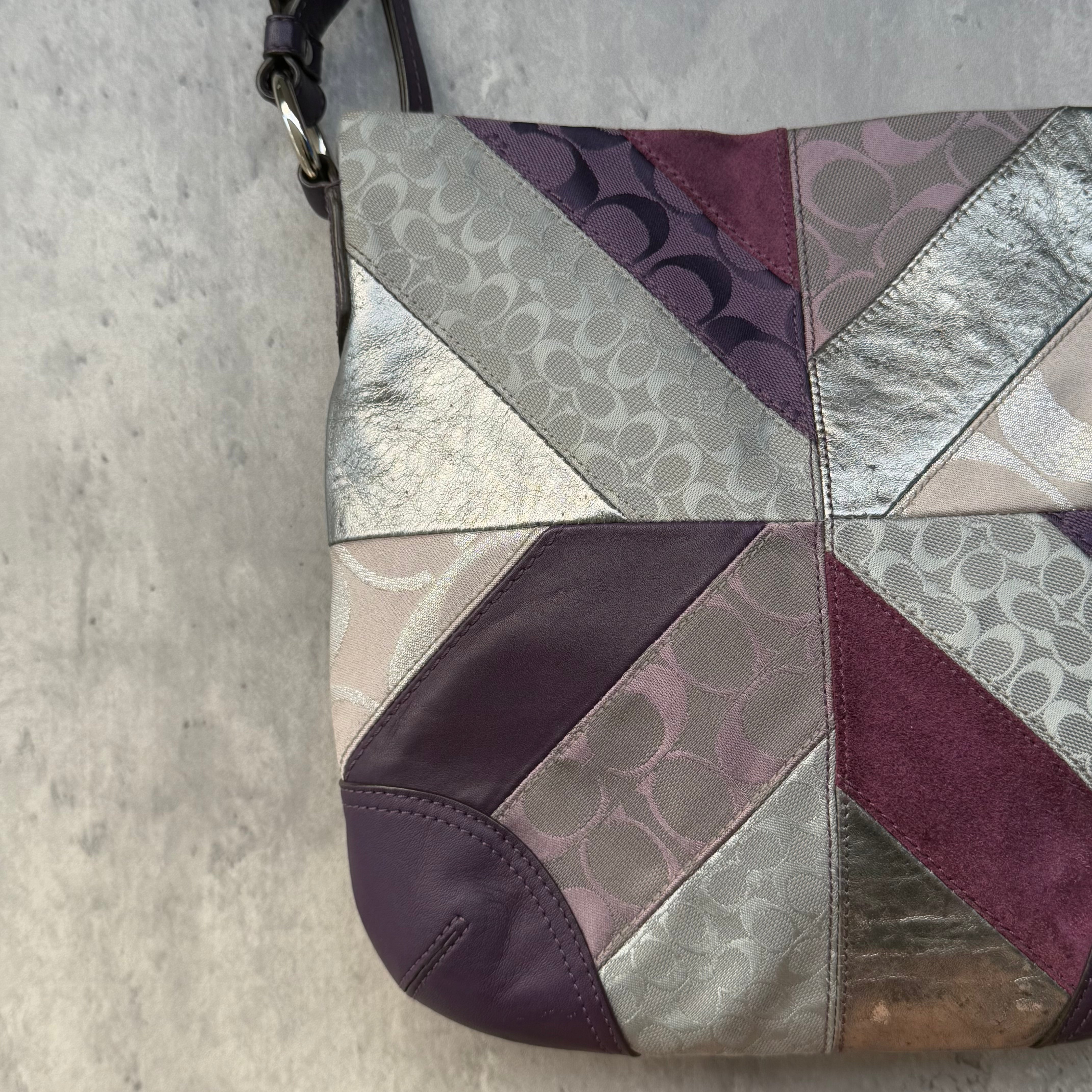 Coach 2Way Patchwork ShoulderBag Multicolor