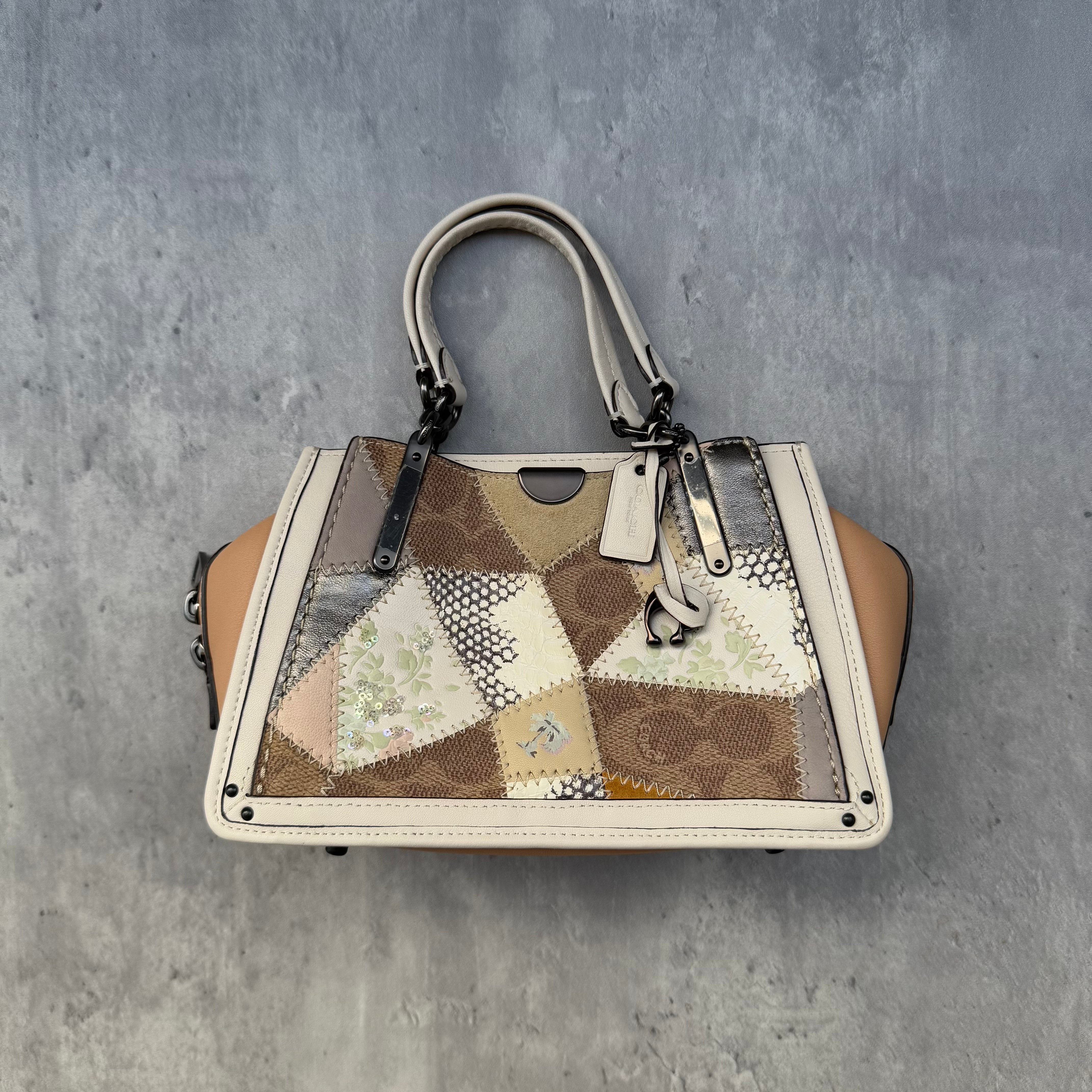 Coach Signature Dreamer 21 Patchwork Beechwood Handbag Multicolor