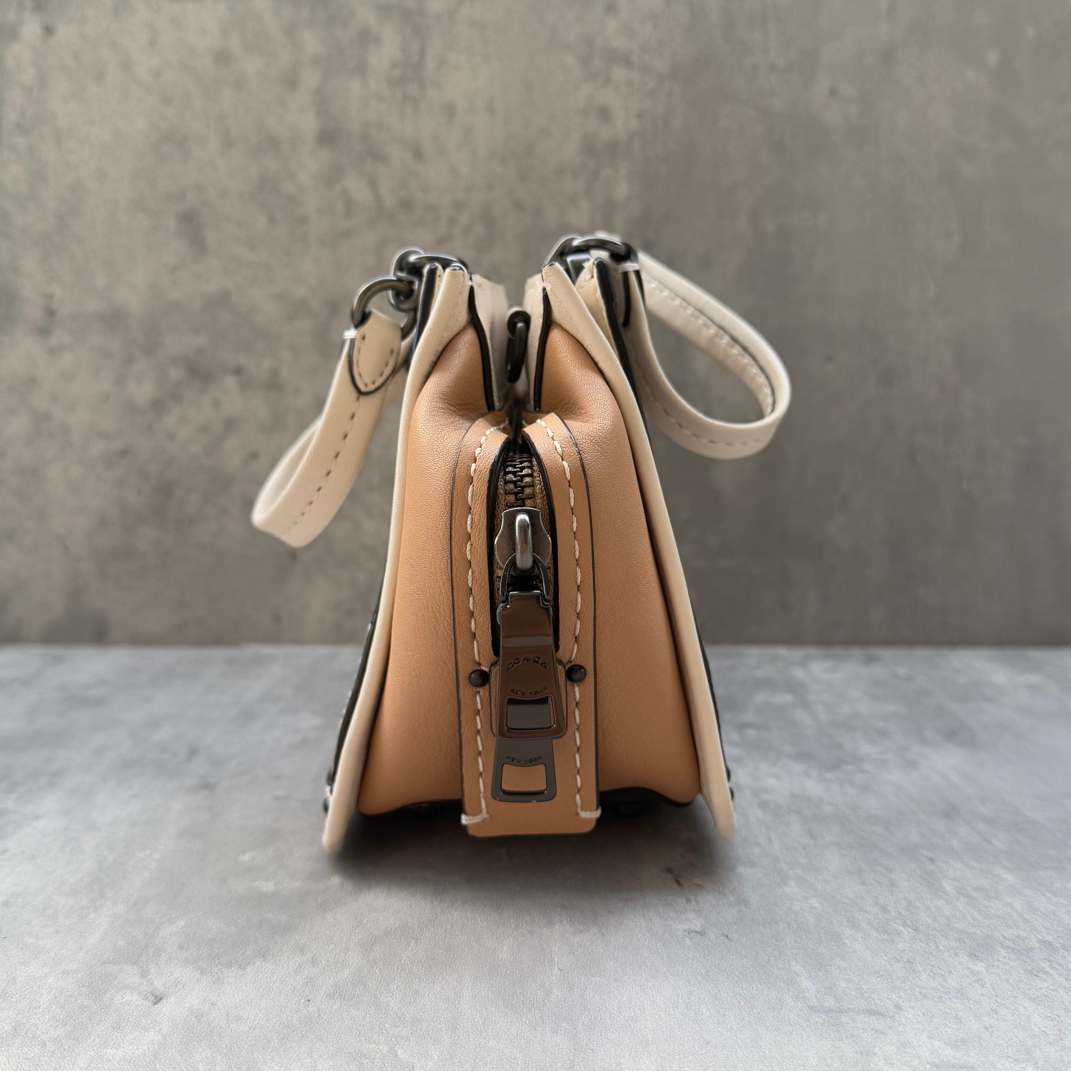 Coach Signature Dreamer 21 Patchwork Beechwood Handbag Multicolor