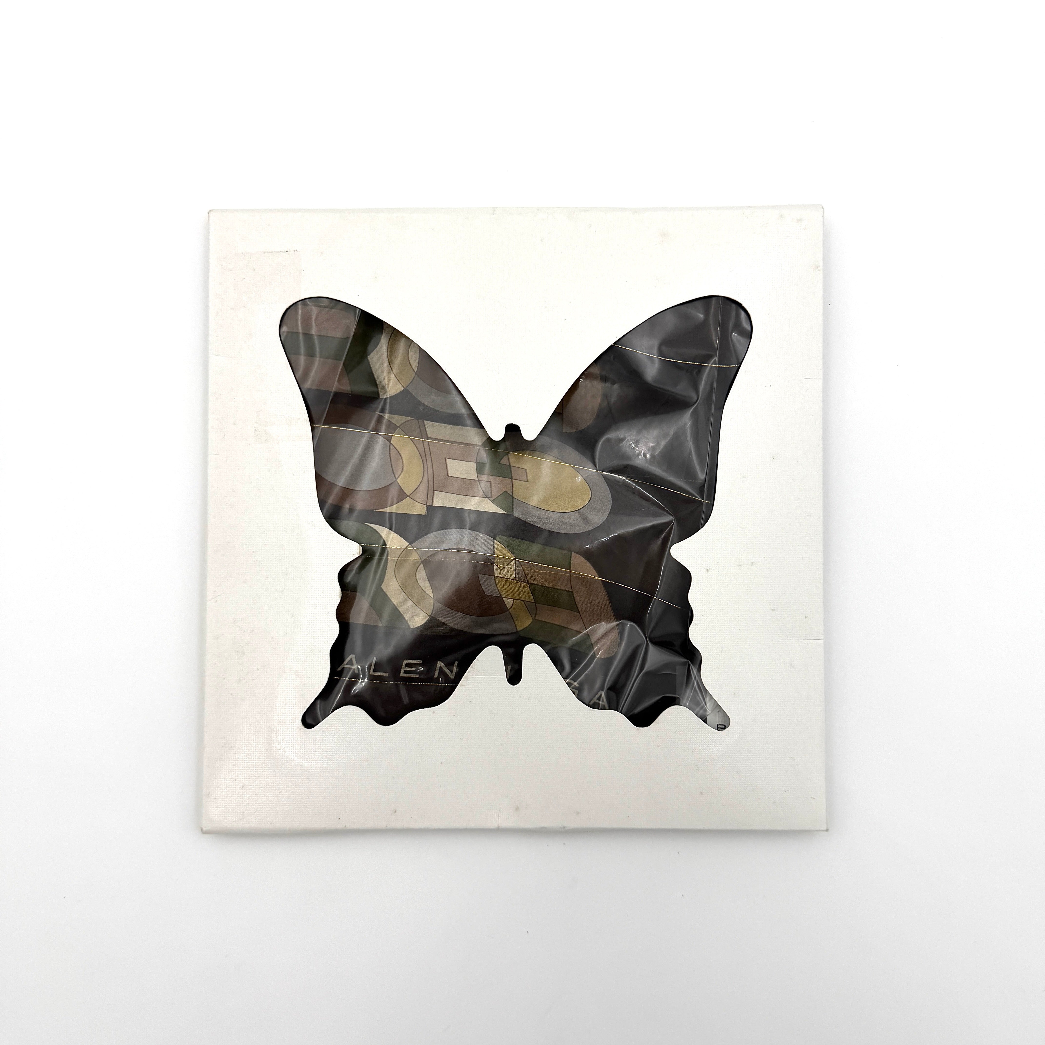 Balenciaga Geometric Pattern Silk Scarf Brown