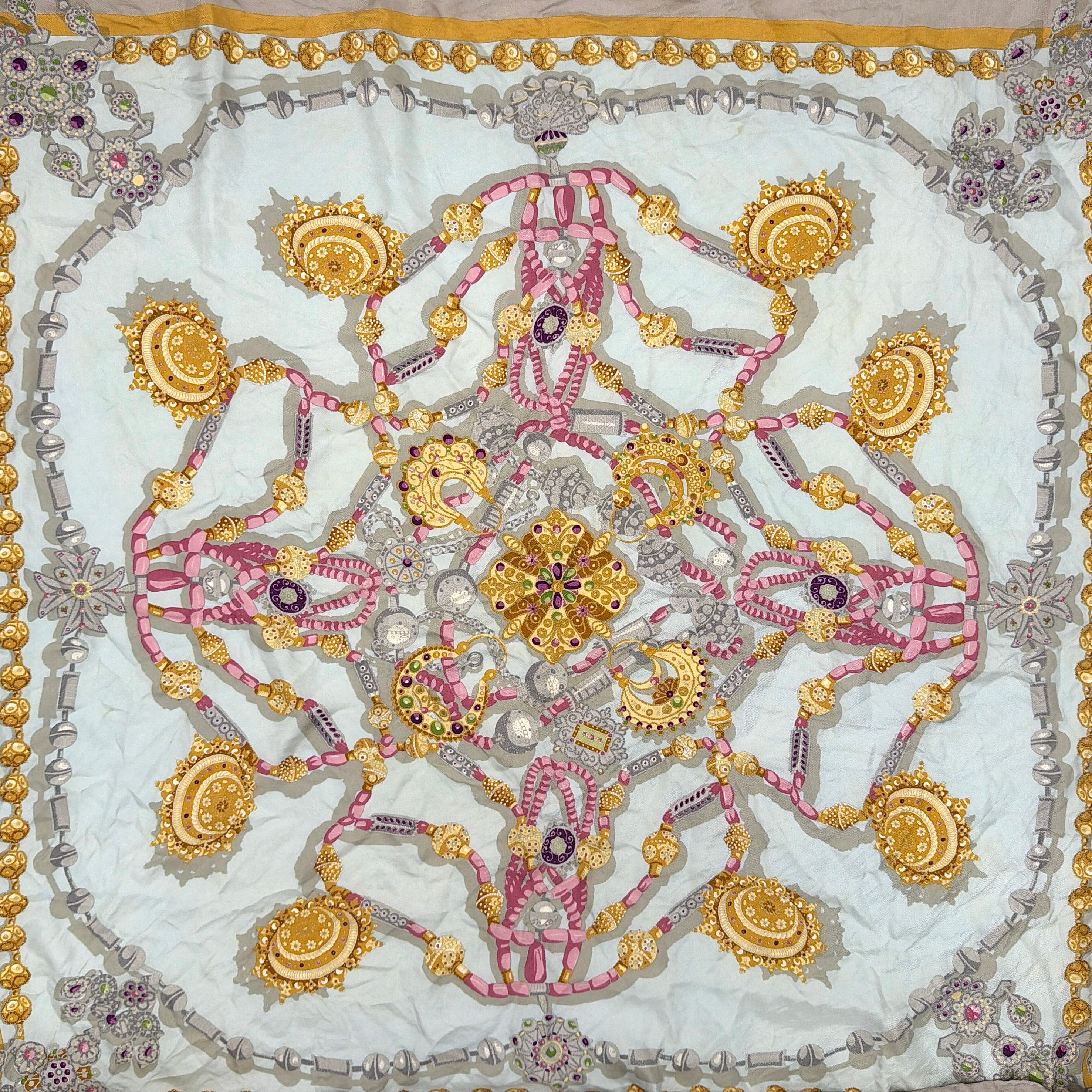 Loewe Jewel Silk Scarf Multicolor