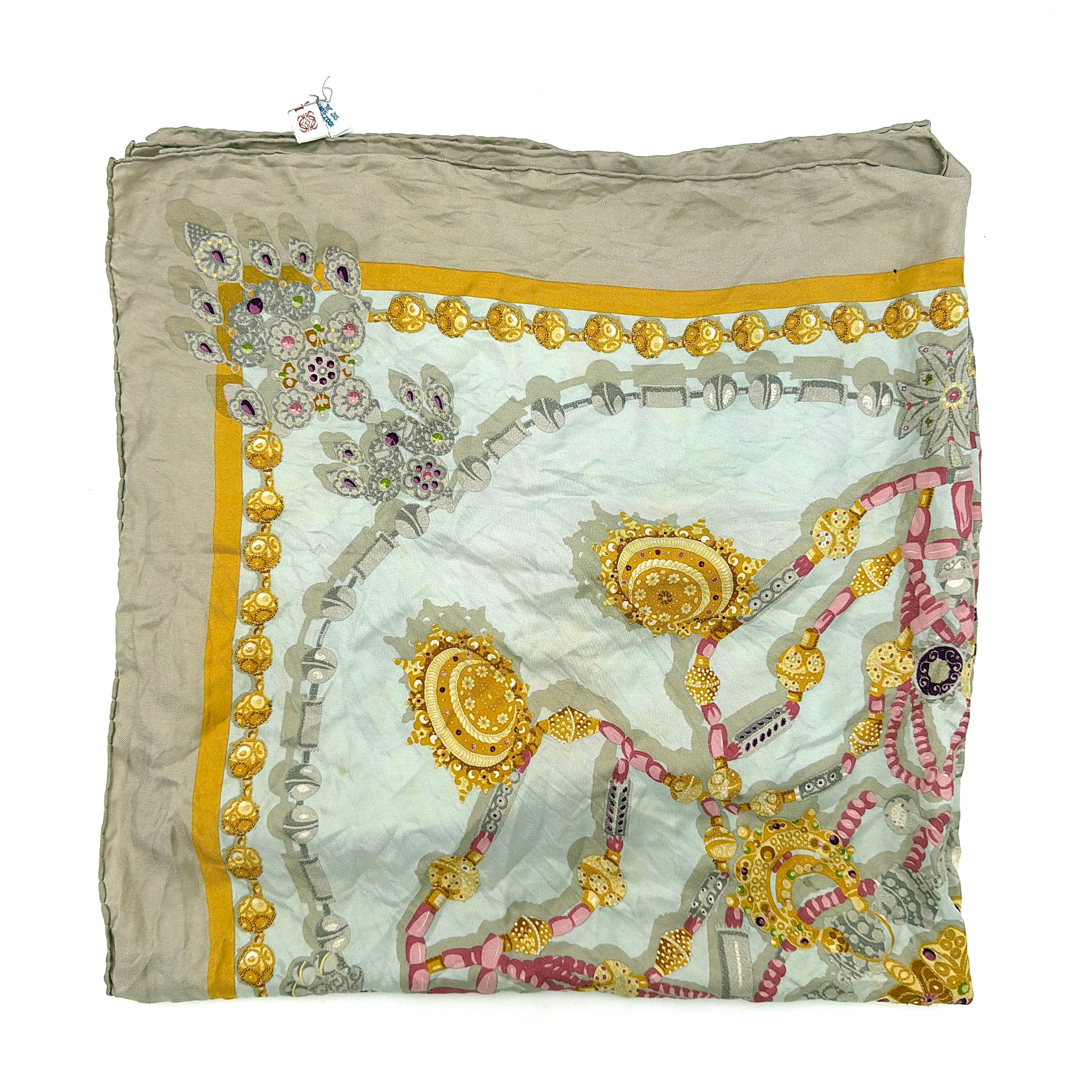 Loewe Jewel Silk Scarf Multicolor