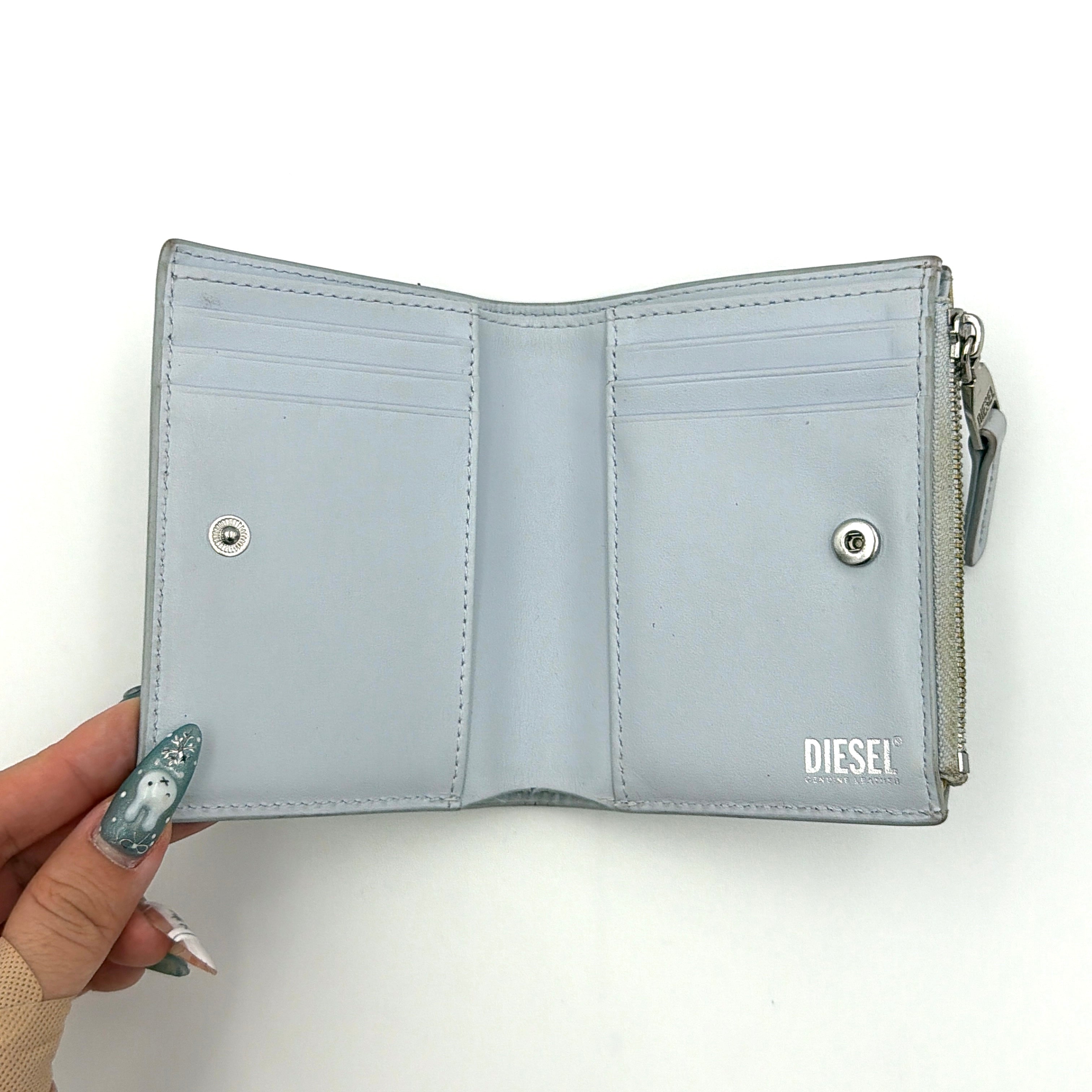 Diesel 1DR Wallet Silver