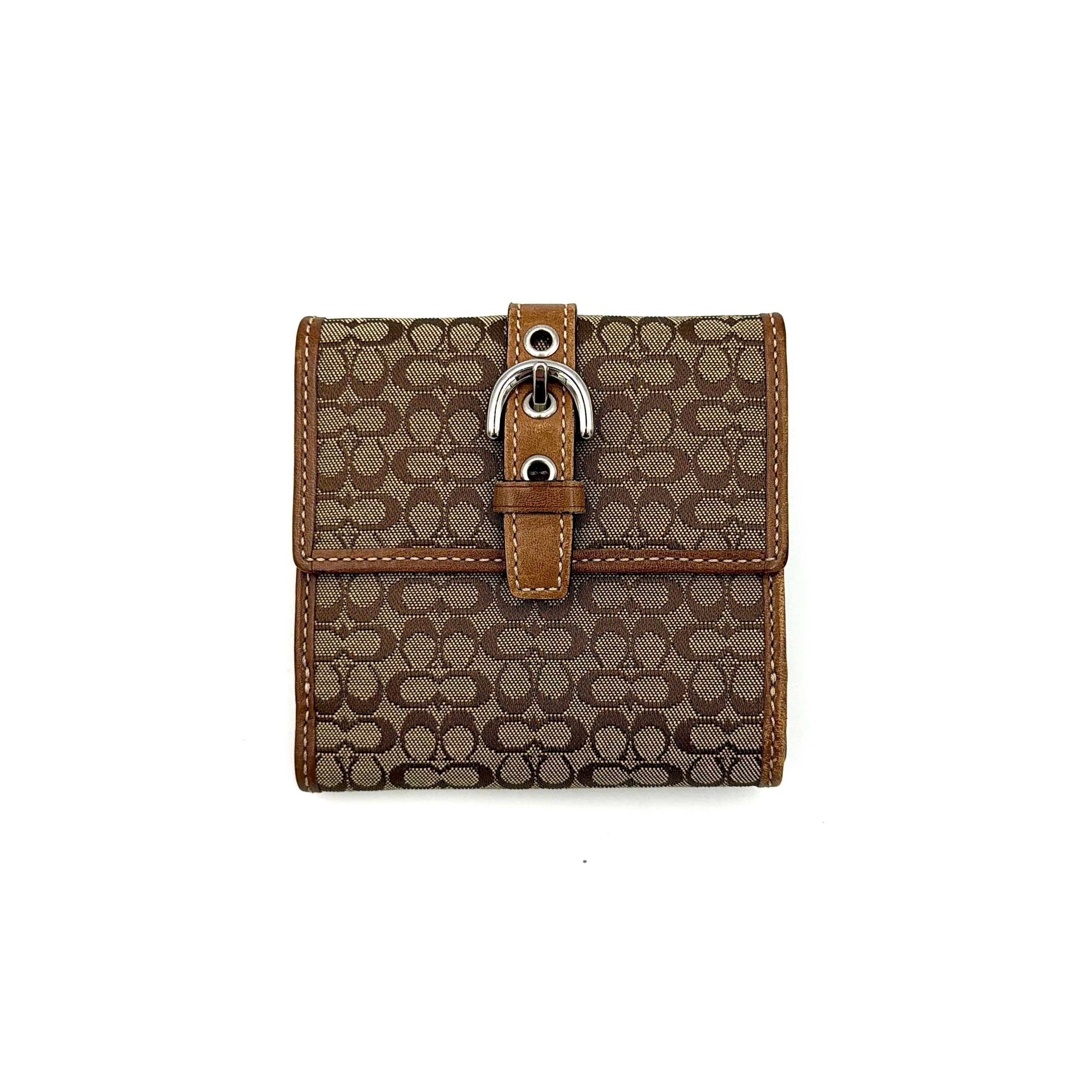 Coach Y2K Signature Soho Mini Wallet Beige