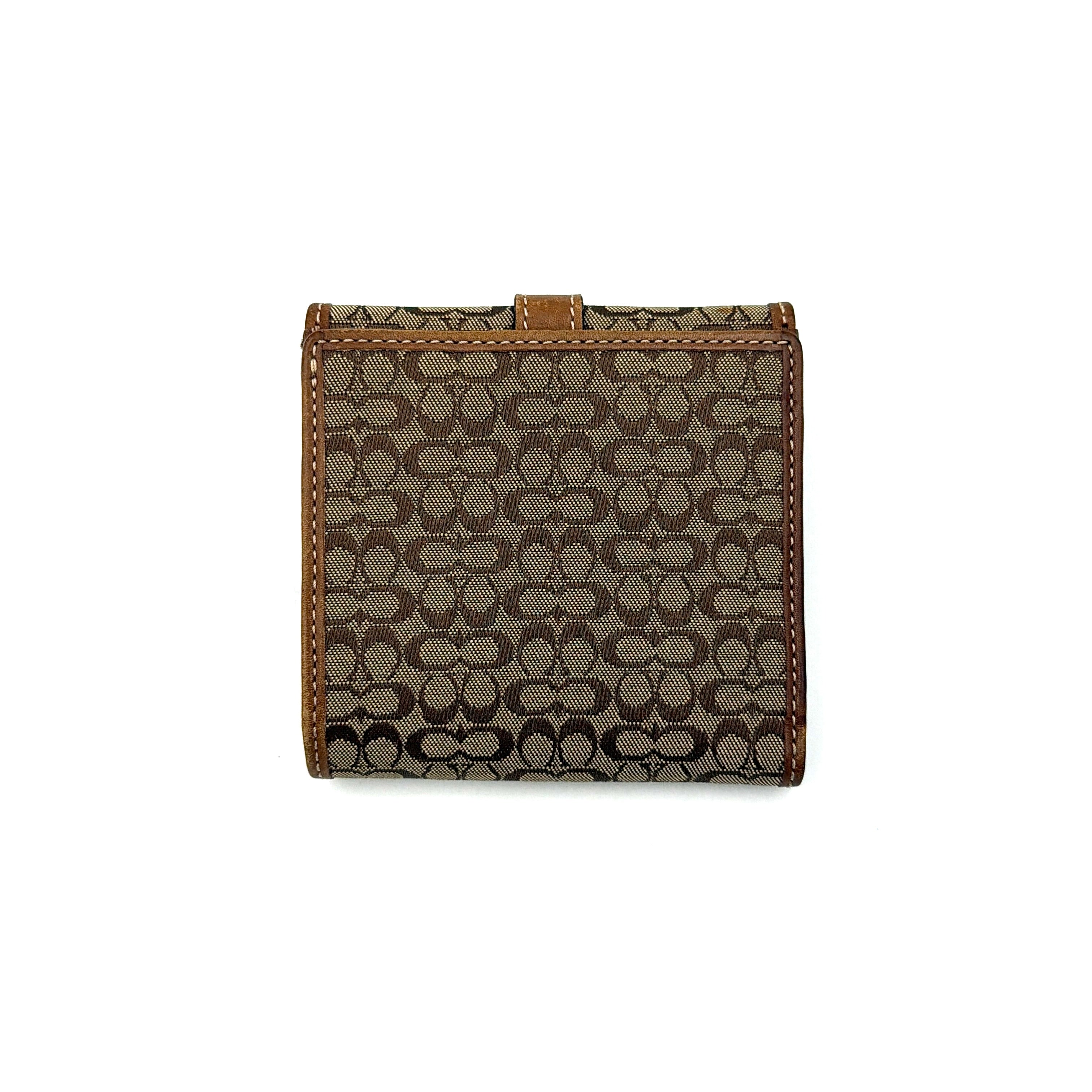 Coach Y2K Signature Soho Mini Wallet Beige