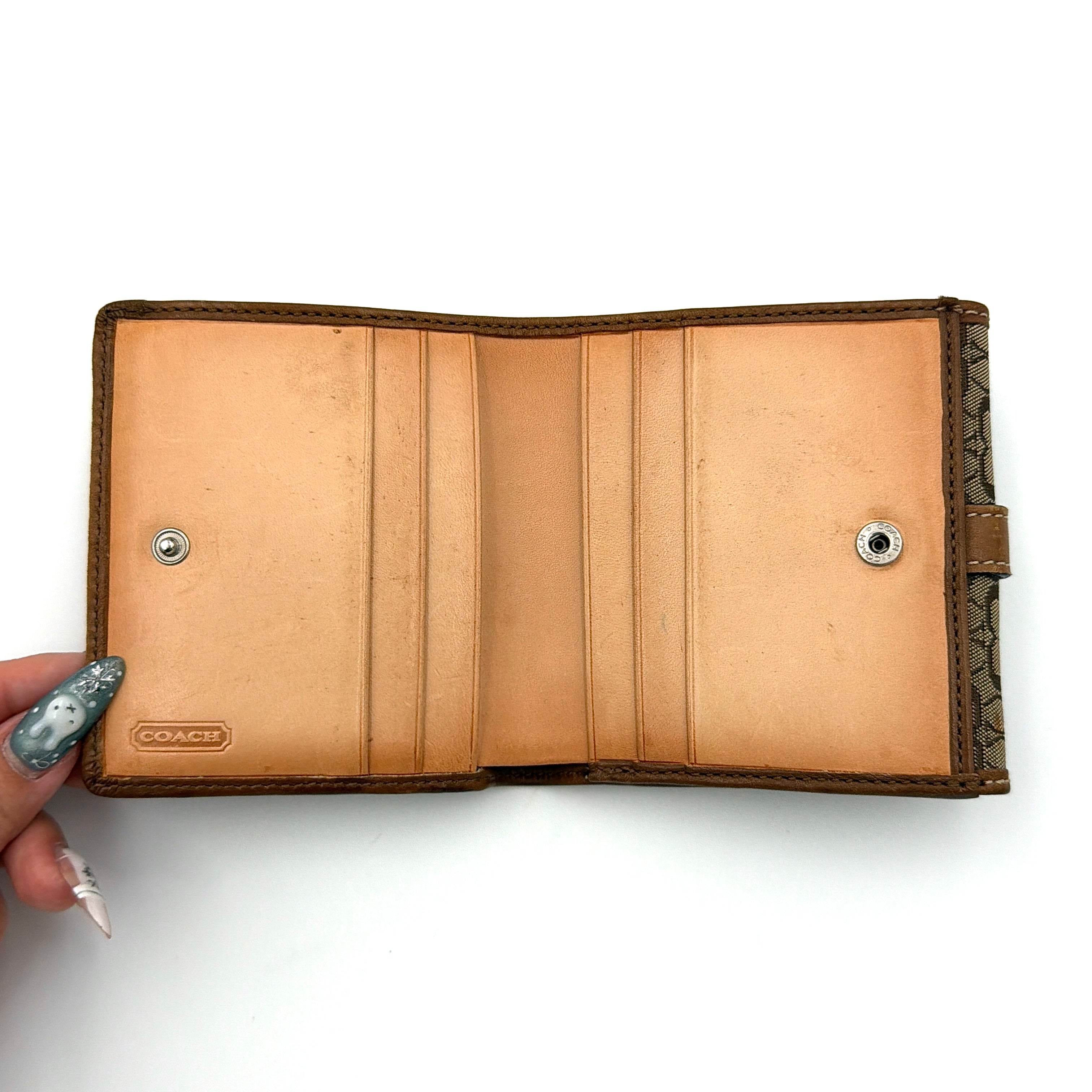 Coach Y2K Signature Soho Mini Wallet Beige