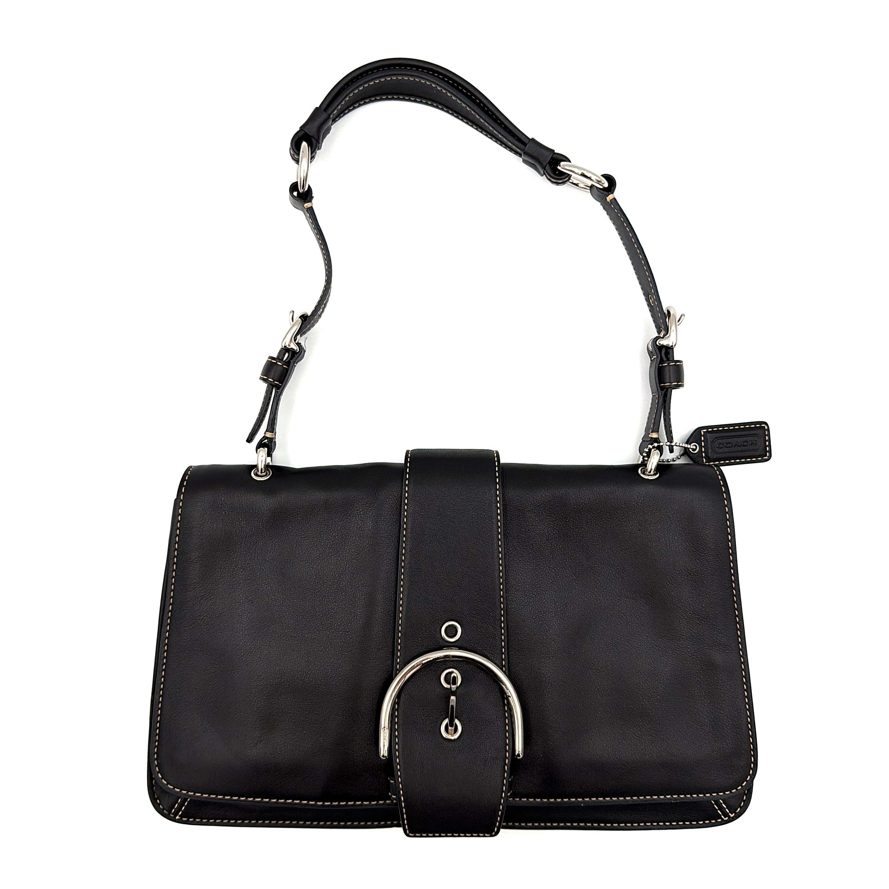 Coach Y2K Soho Buckle Shoulder Bag Black