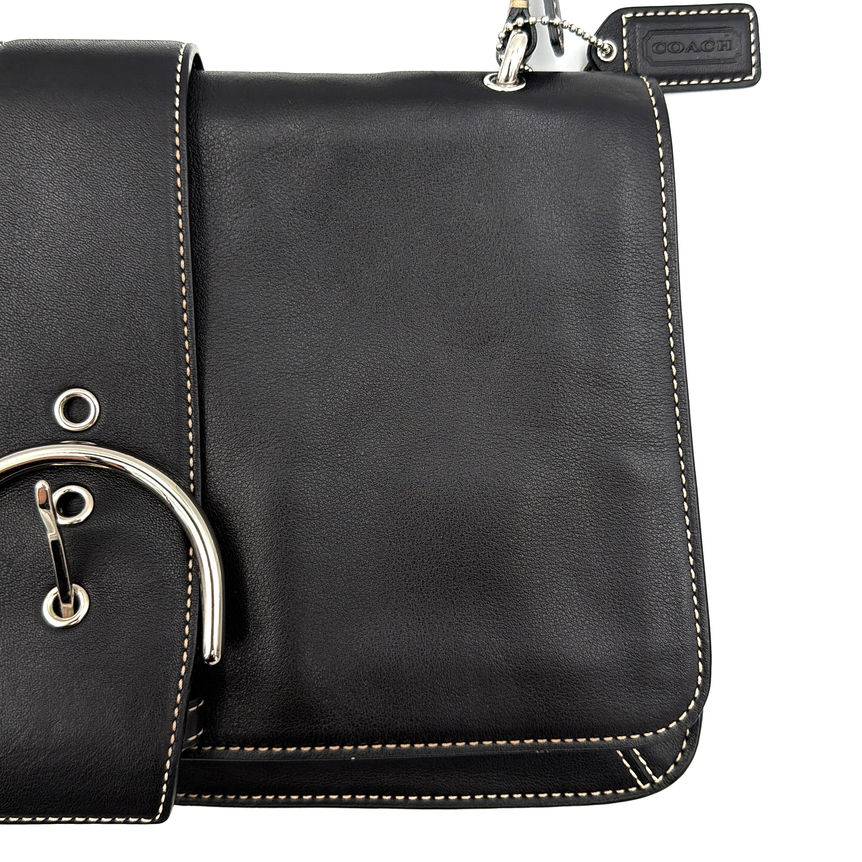 Coach Y2K Soho Buckle Shoulder Bag Black