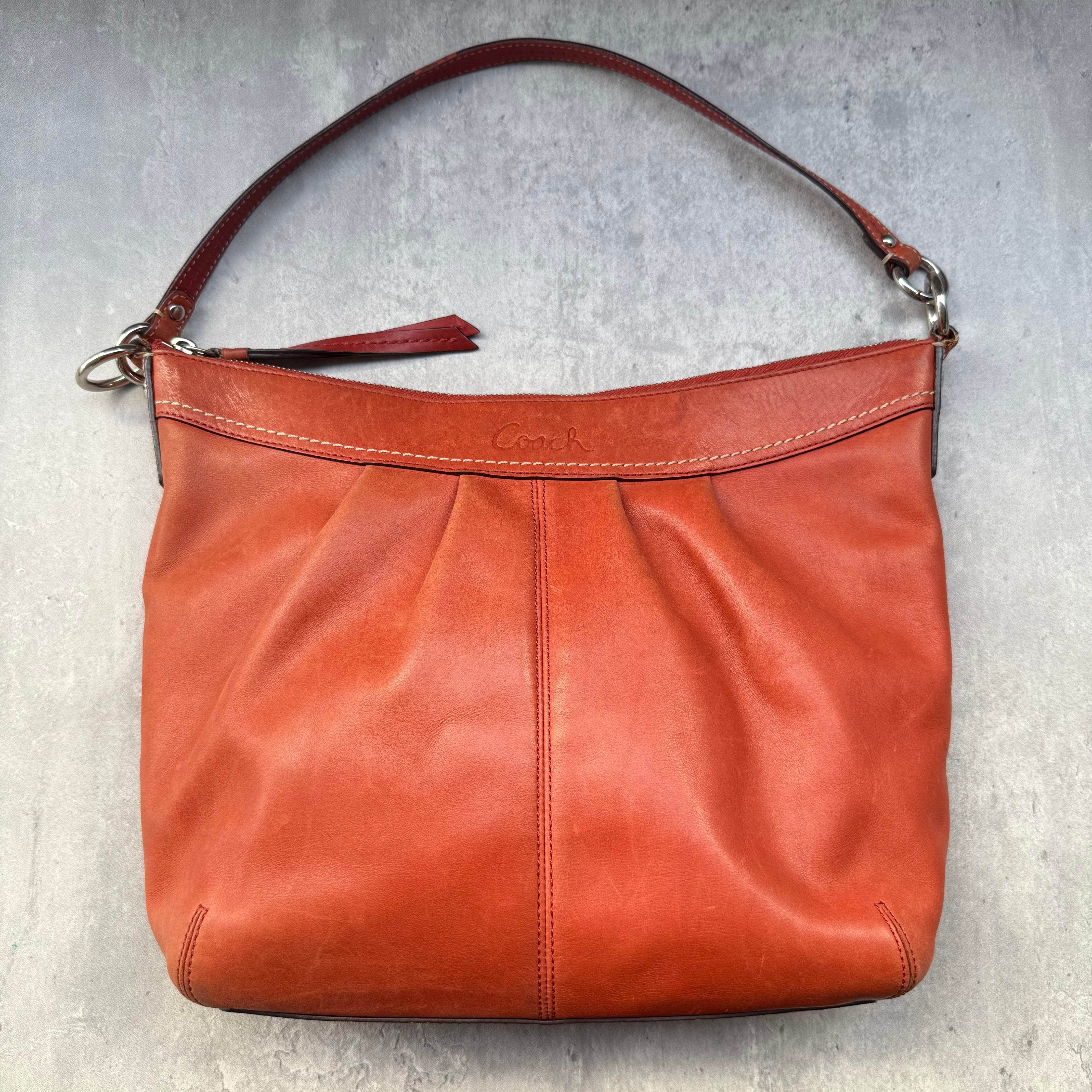 Coach Y2K 2Way Ashley Hobo Shoulder Bag Burnt Orange