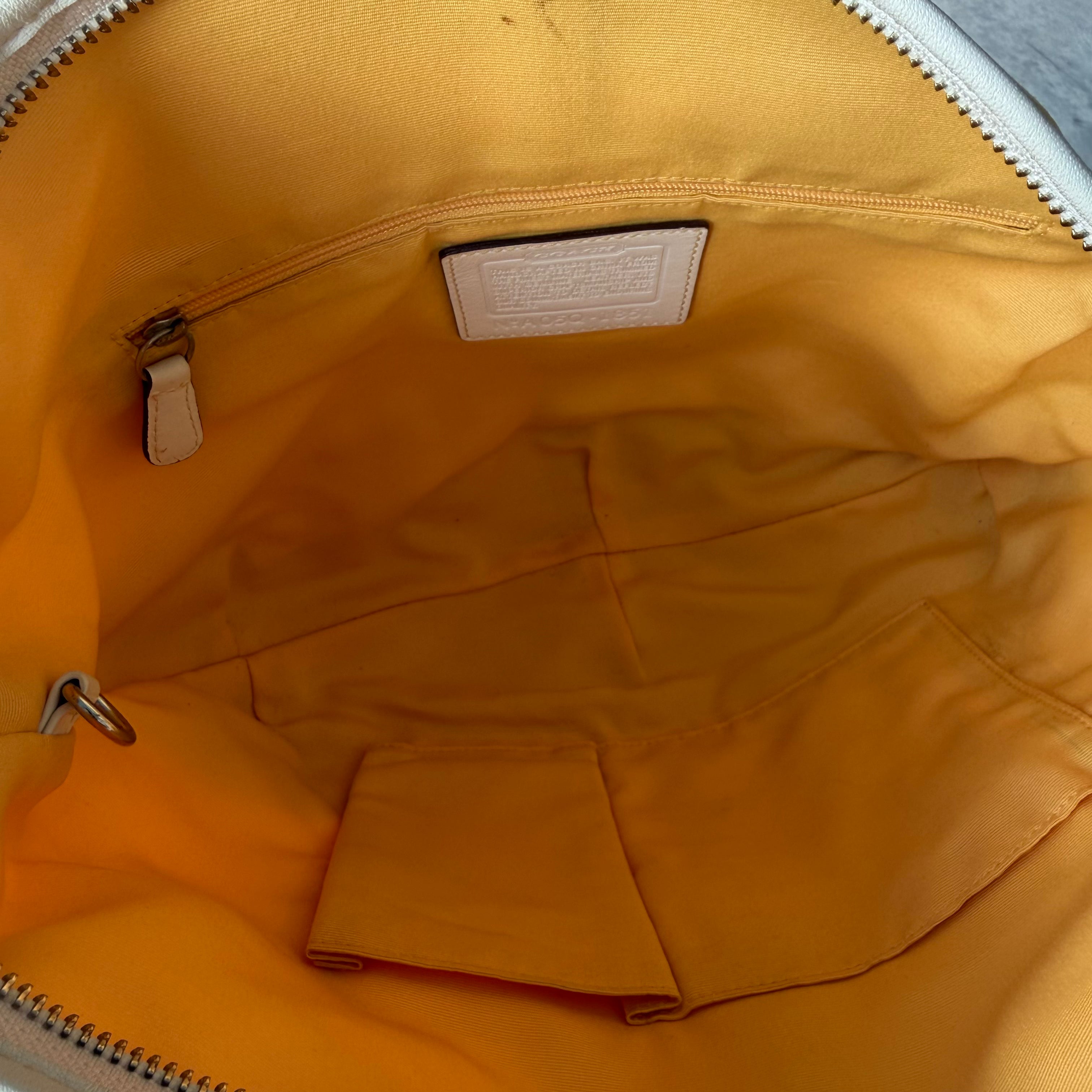 Coach Signature Soho Mini Hobo Shoulder Bag Yellow/Beige