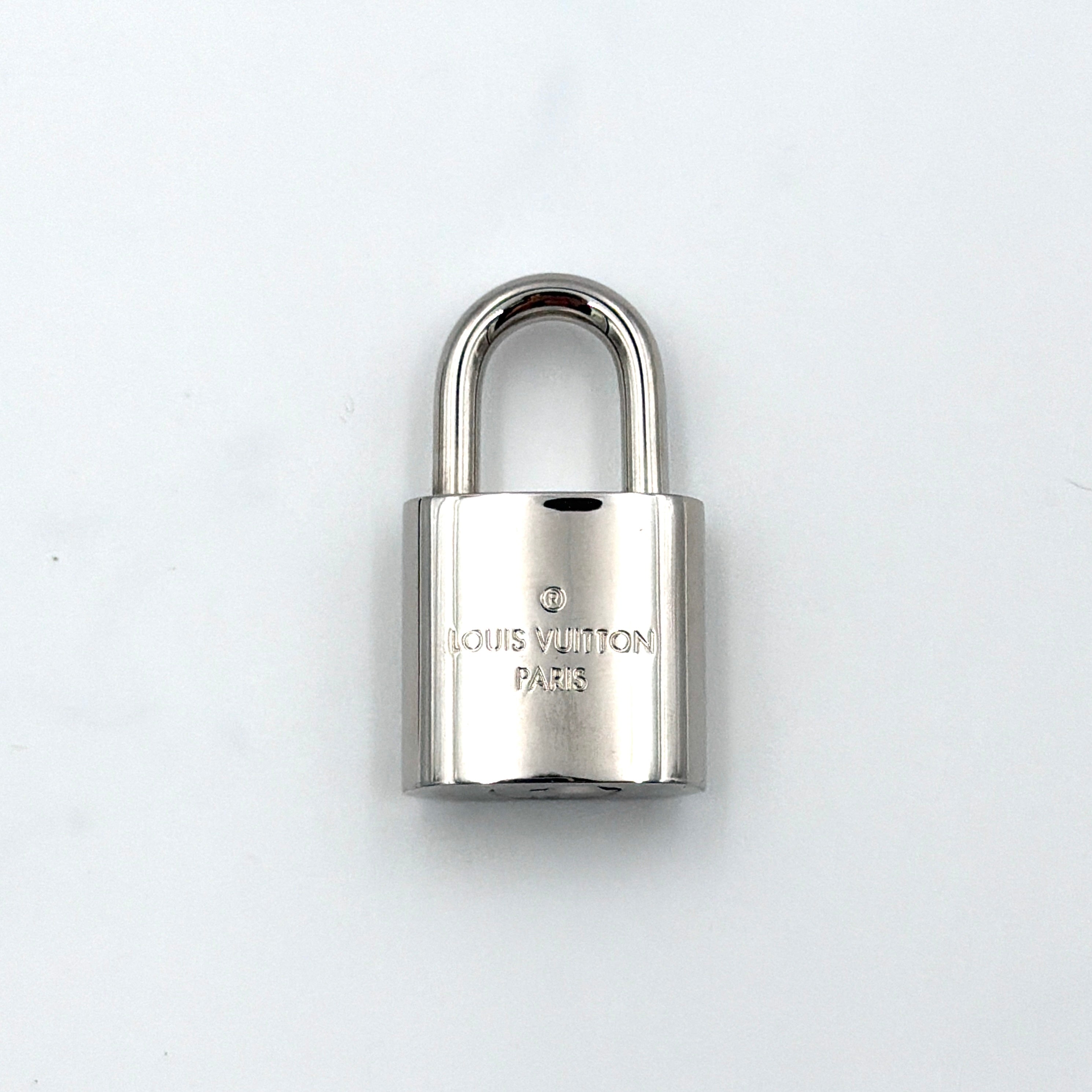 Louis Vuitton Metal Padlock Key Set Silver