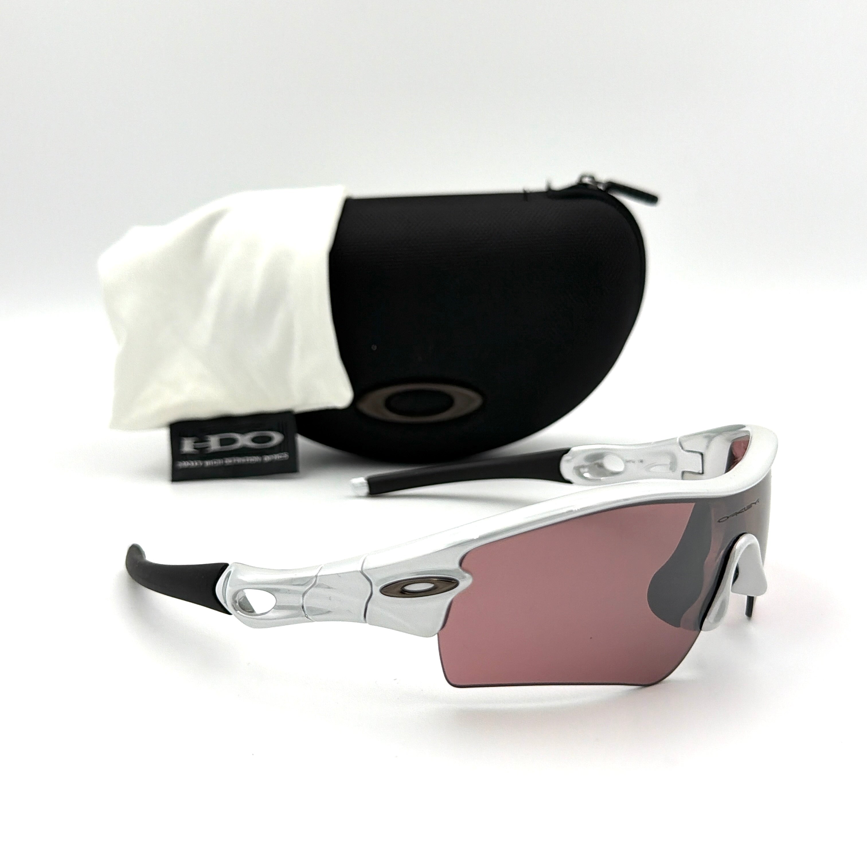 Oakley Radar Path 09-673J Sunglasses White Chrome/Black