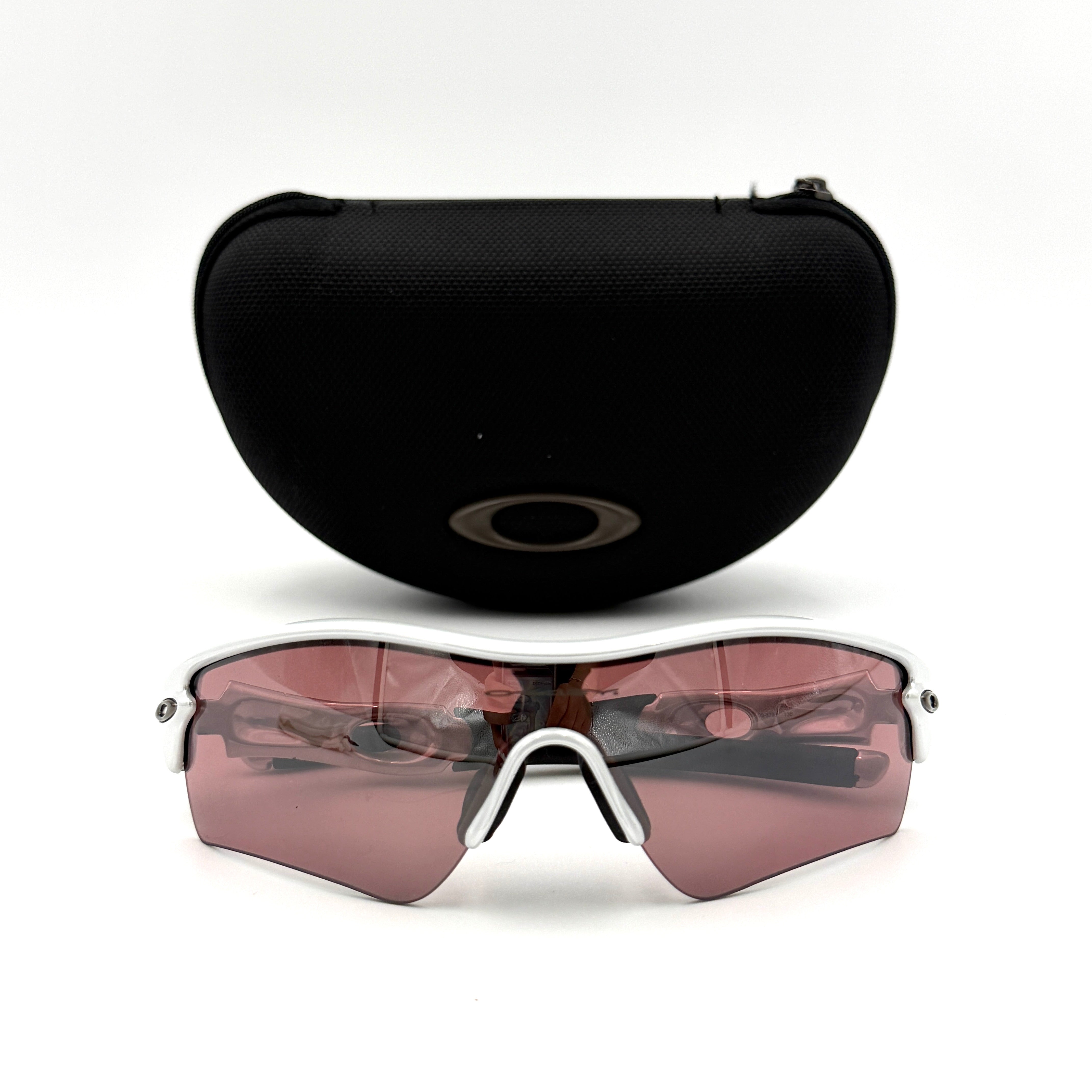 Oakley Radar Path 09-673J Sunglasses White Chrome/Black