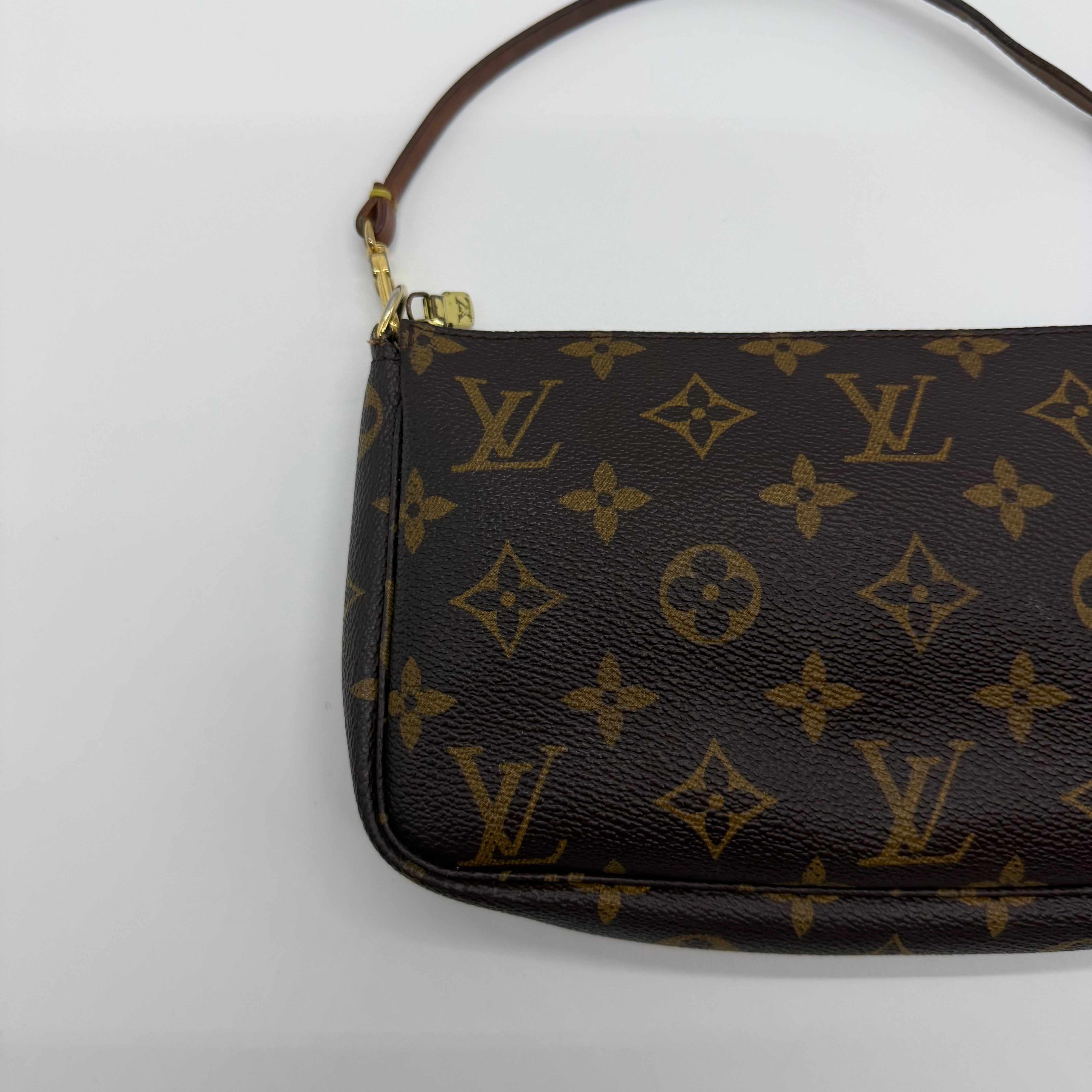 Louis Vuitton Monogram Pochette Bag Brown
