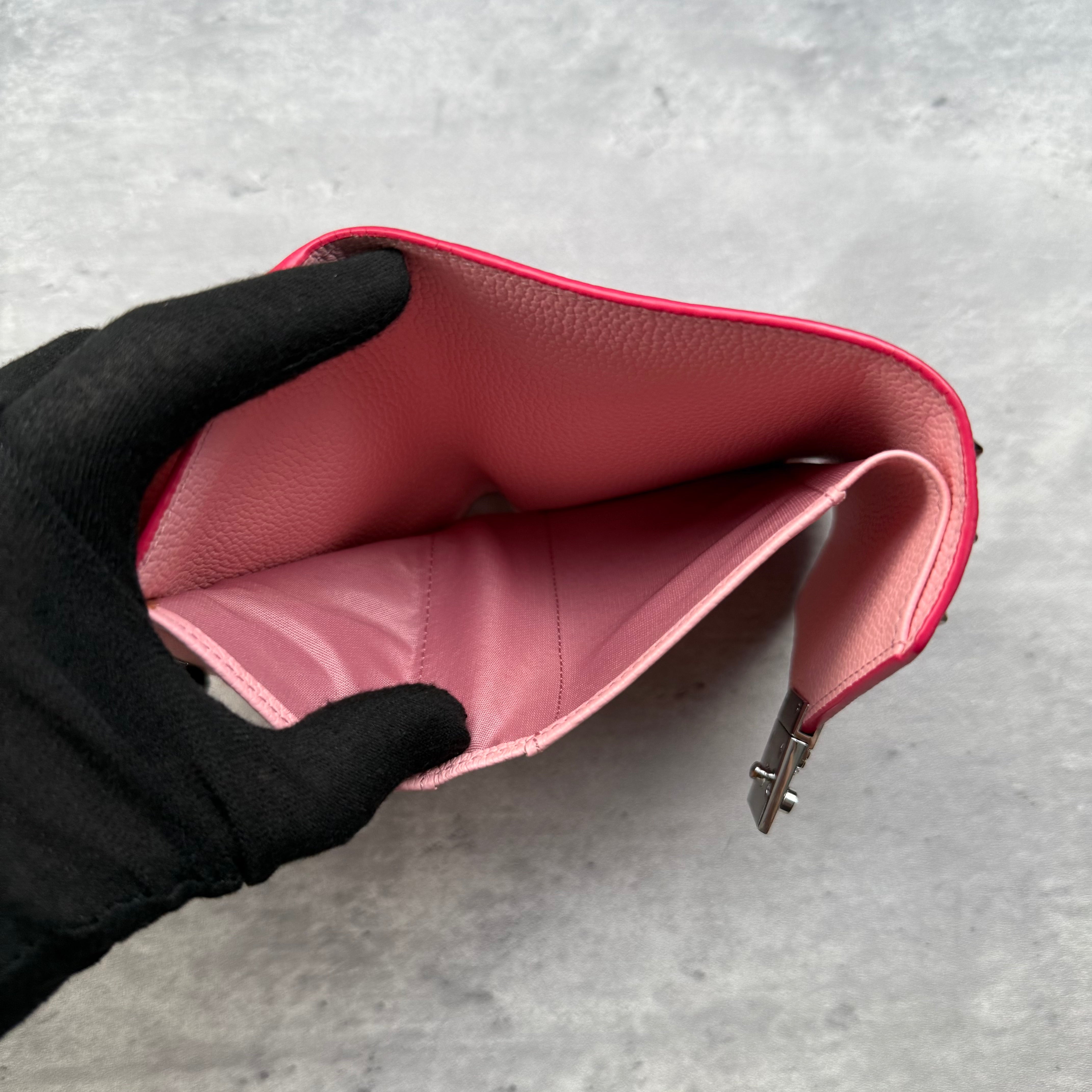MCM Y2K Patricia Studded Mini Wallet Pink