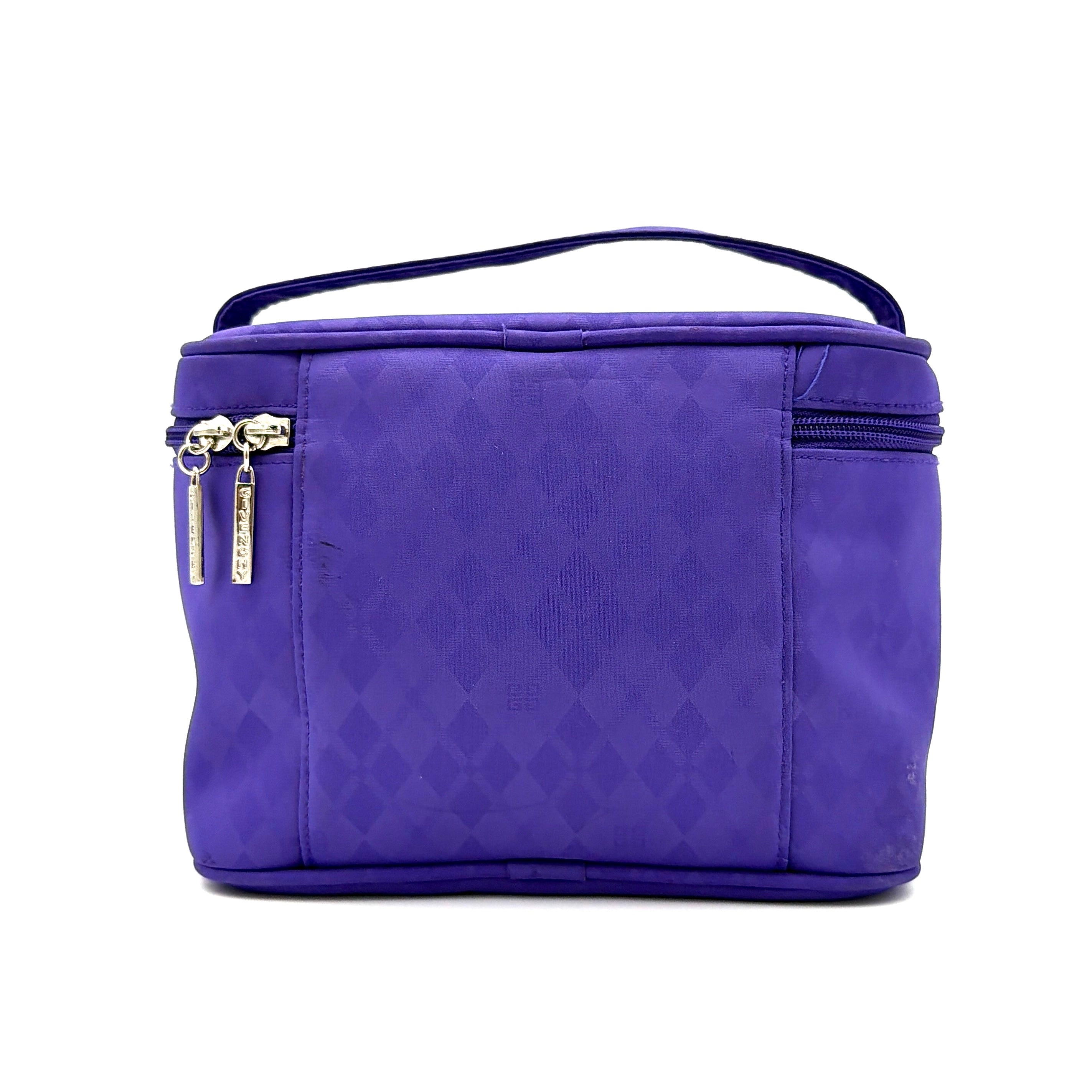 Givenchy Rhinestone Logo Vanity Bag Purple