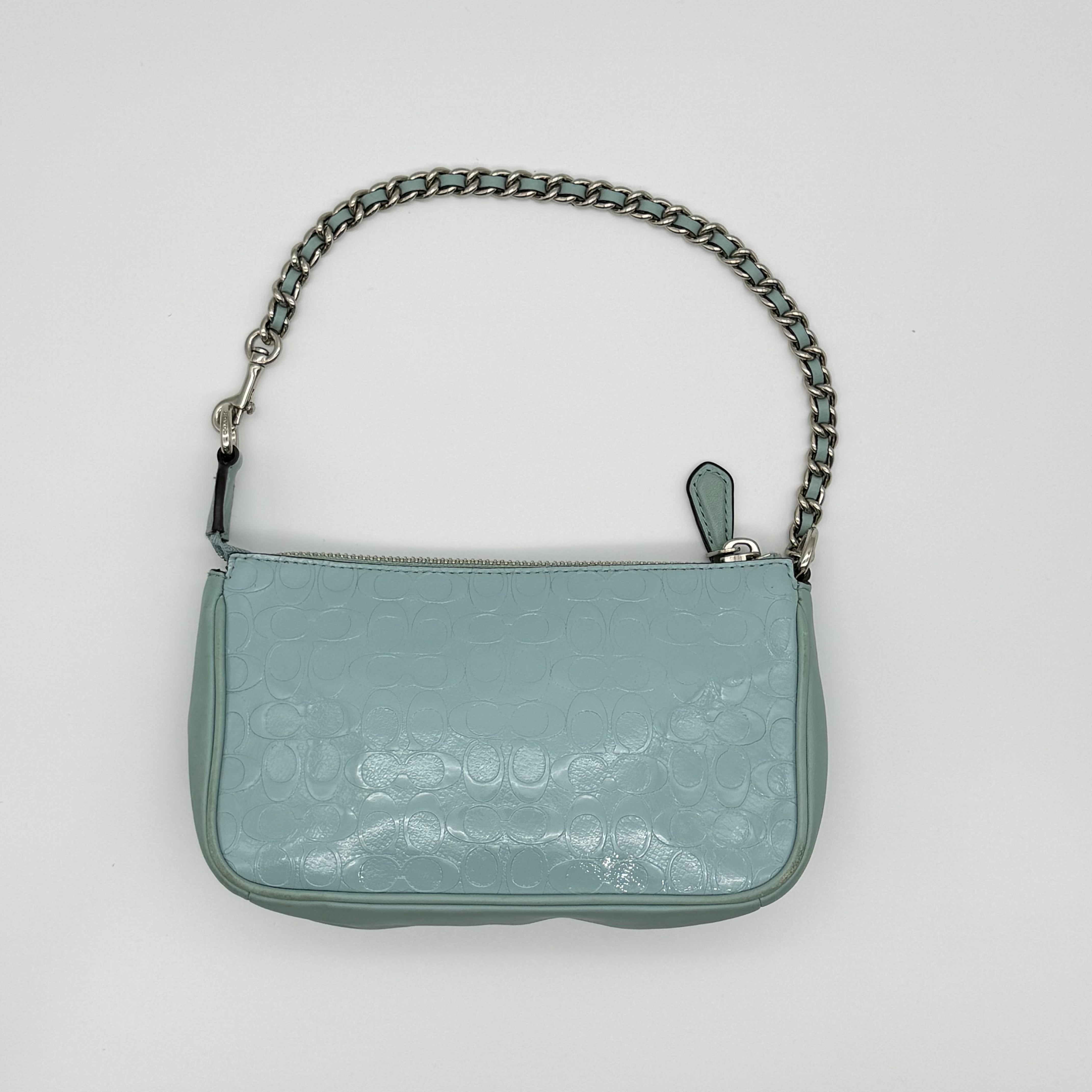 Coach Signature Nolita 19 Shoulder Bag Blue