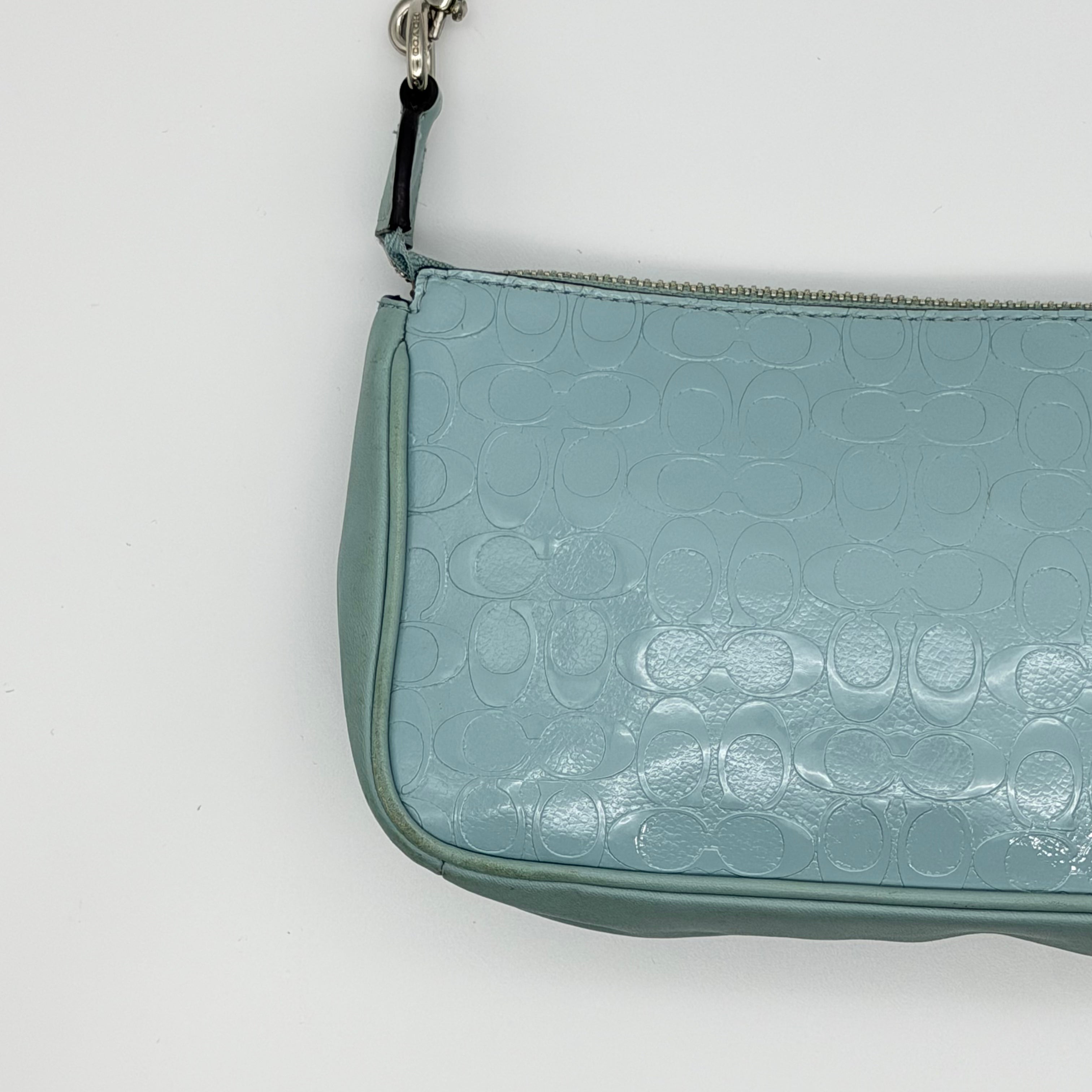 Coach Signature Nolita 19 Shoulder Bag Blue