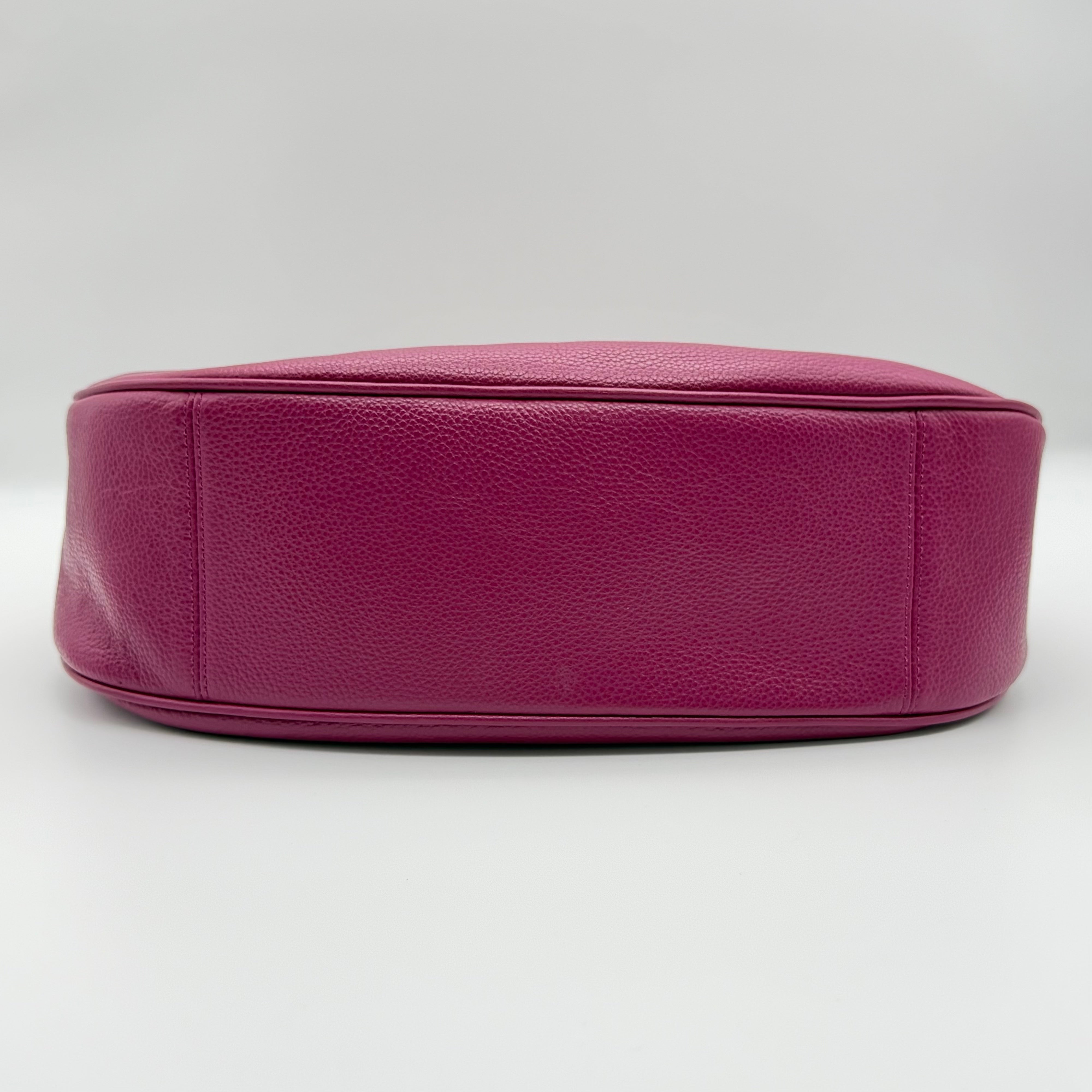 Coach 2Way Leather Hobo Shoulder Bag Pink