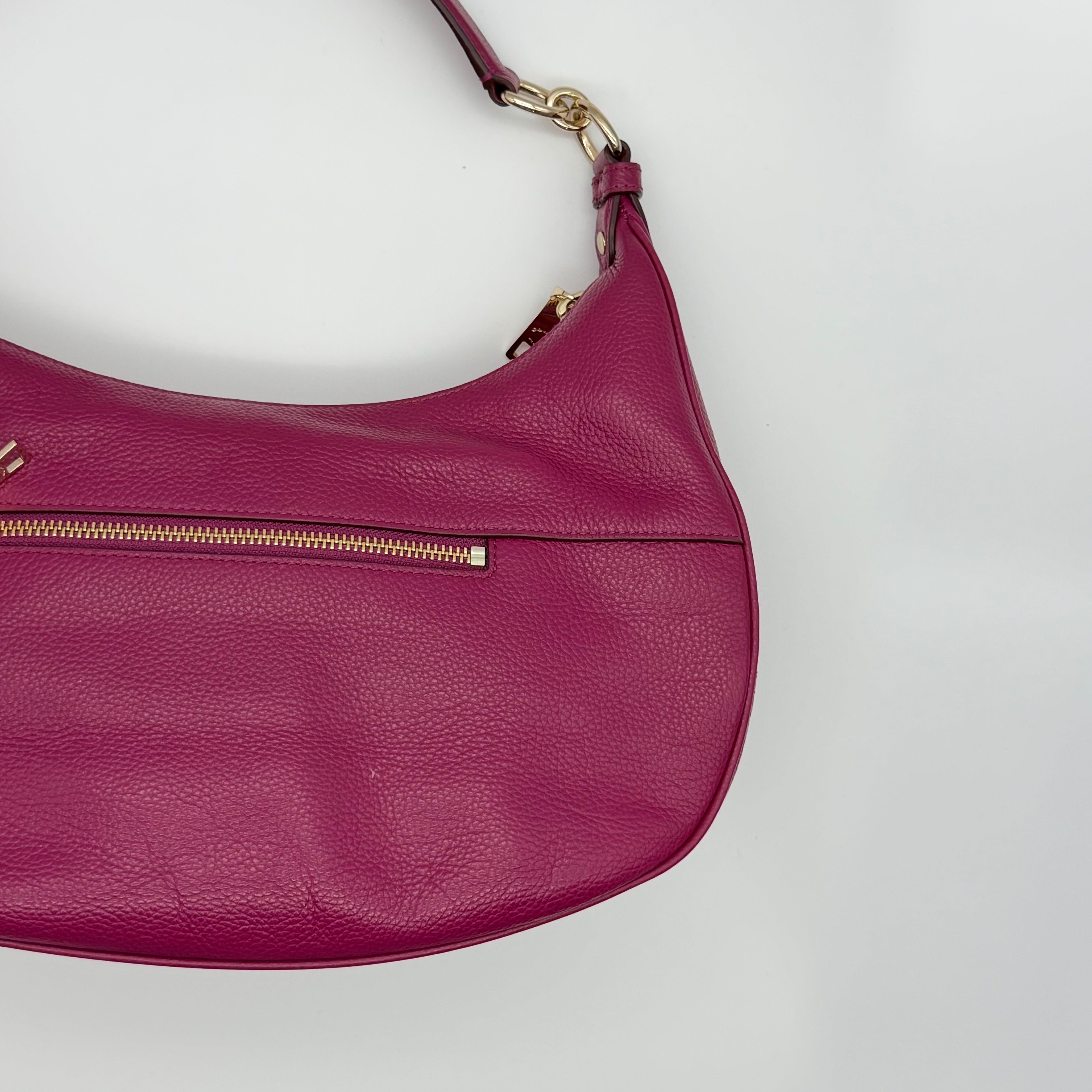 Coach 2Way Leather Hobo Shoulder Bag Pink