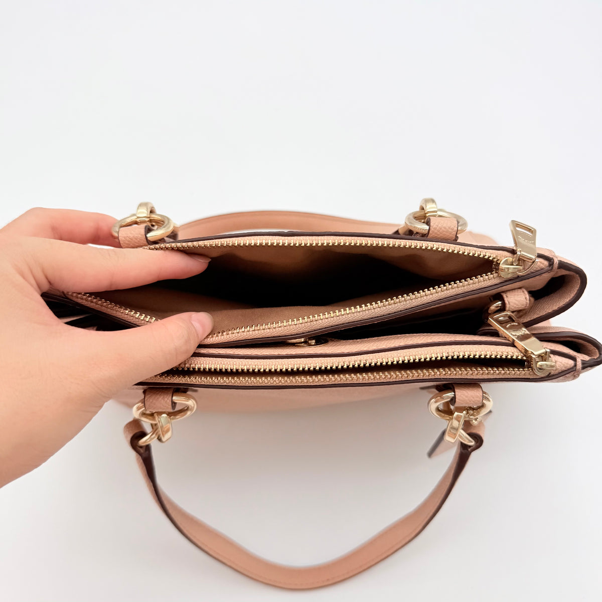 Coach 2Way Christie Carryall Handbag Light Pink