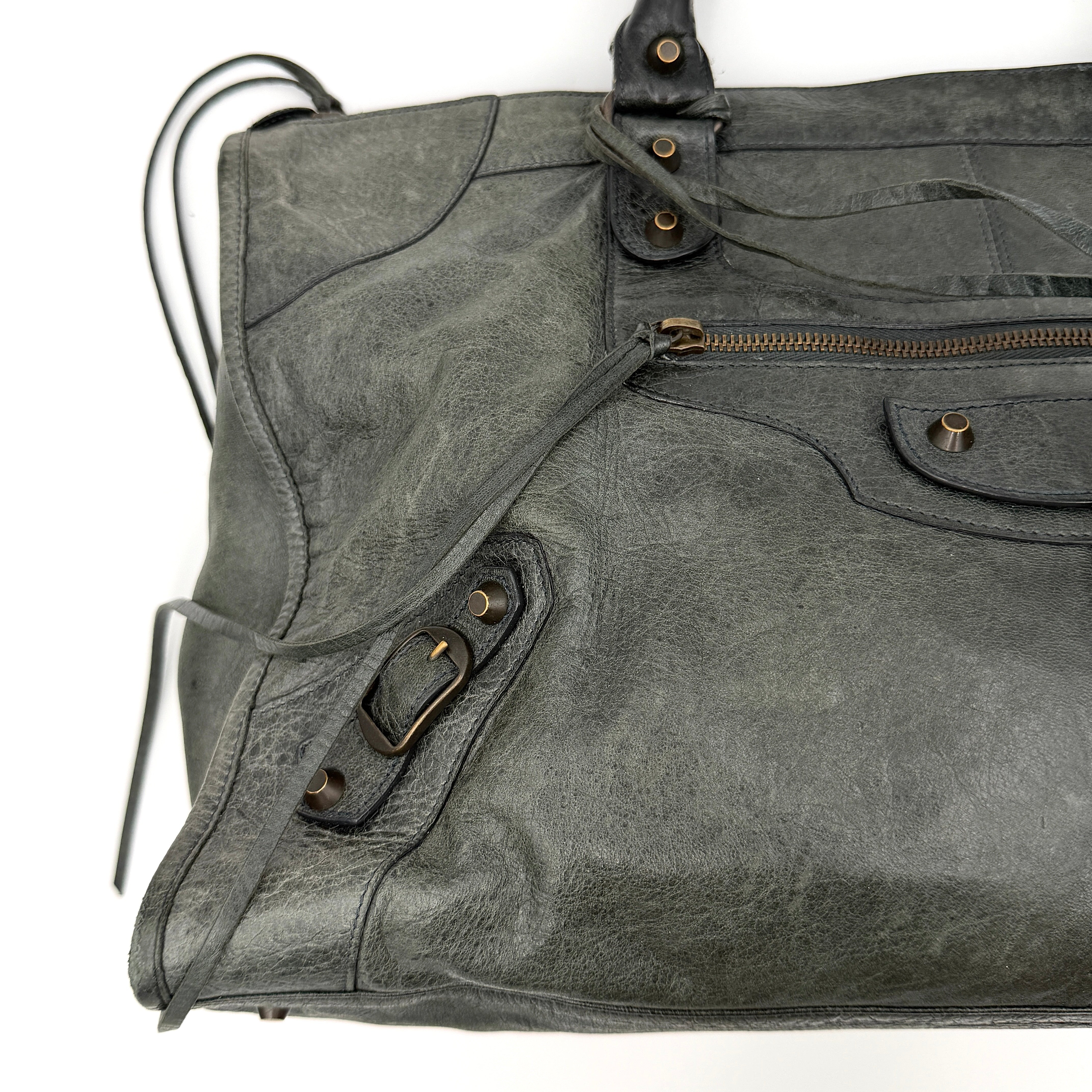 Balenciaga City Shoulder Bag Anthracite Grey