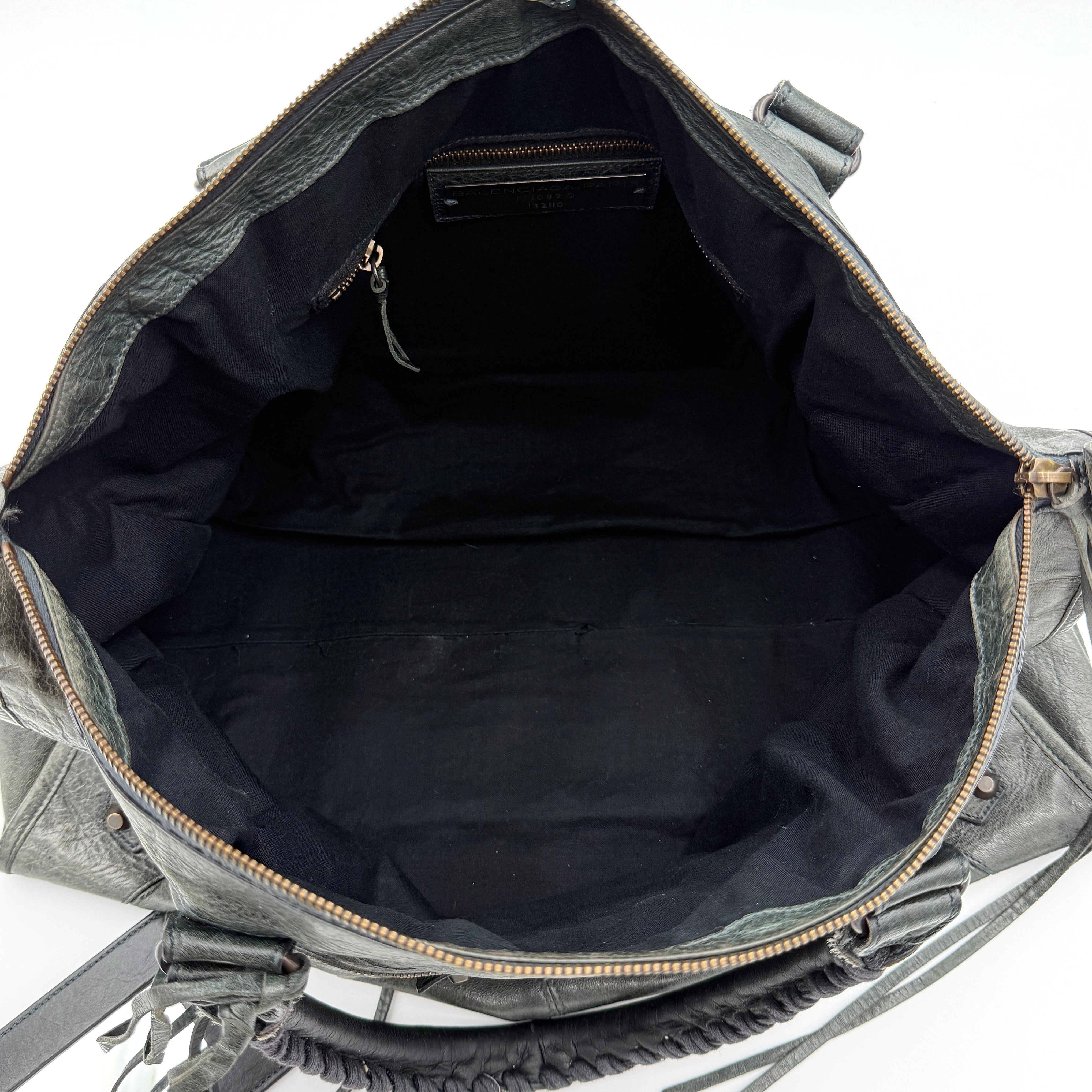Balenciaga City Shoulder Bag Anthracite Grey